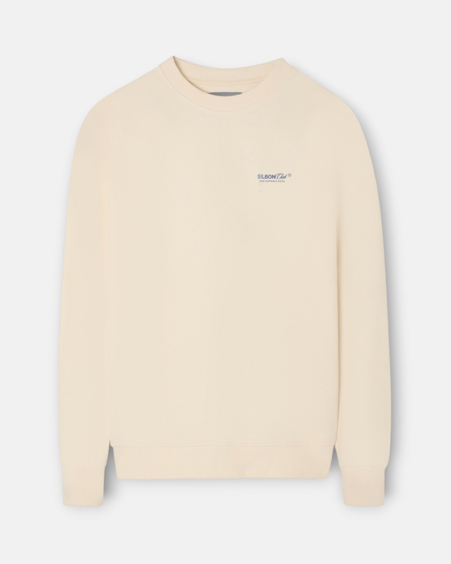 Sudadera de hombre relaxed fit silbon club - Crema Crema-1