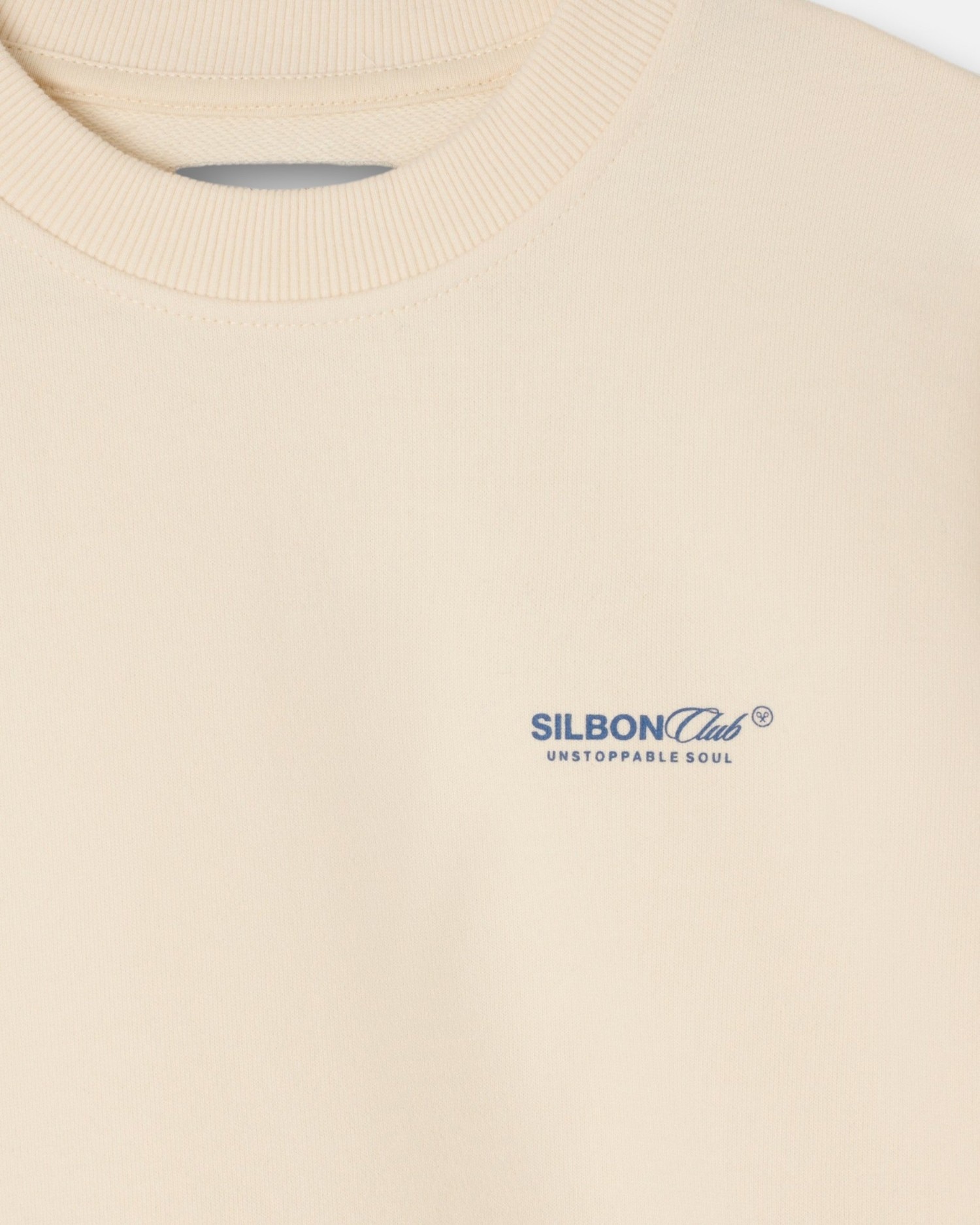 Sudadera de hombre relaxed fit silbon club - Crema Crema-3