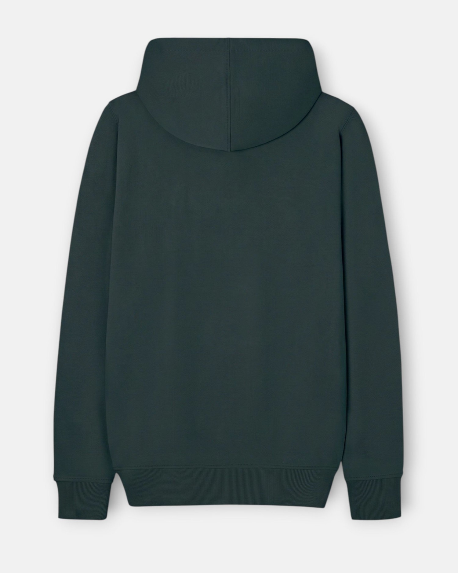 Sudadera de hombre capucha cuerda - Silbon - Verde oscuro Verde oscuro-4