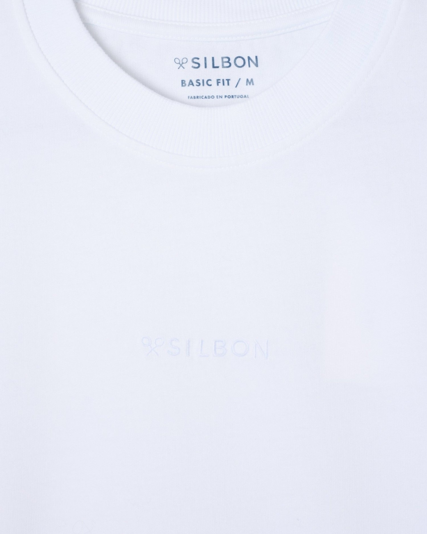 Camiseta de hombre silbon tono - Blanco Blanco-3