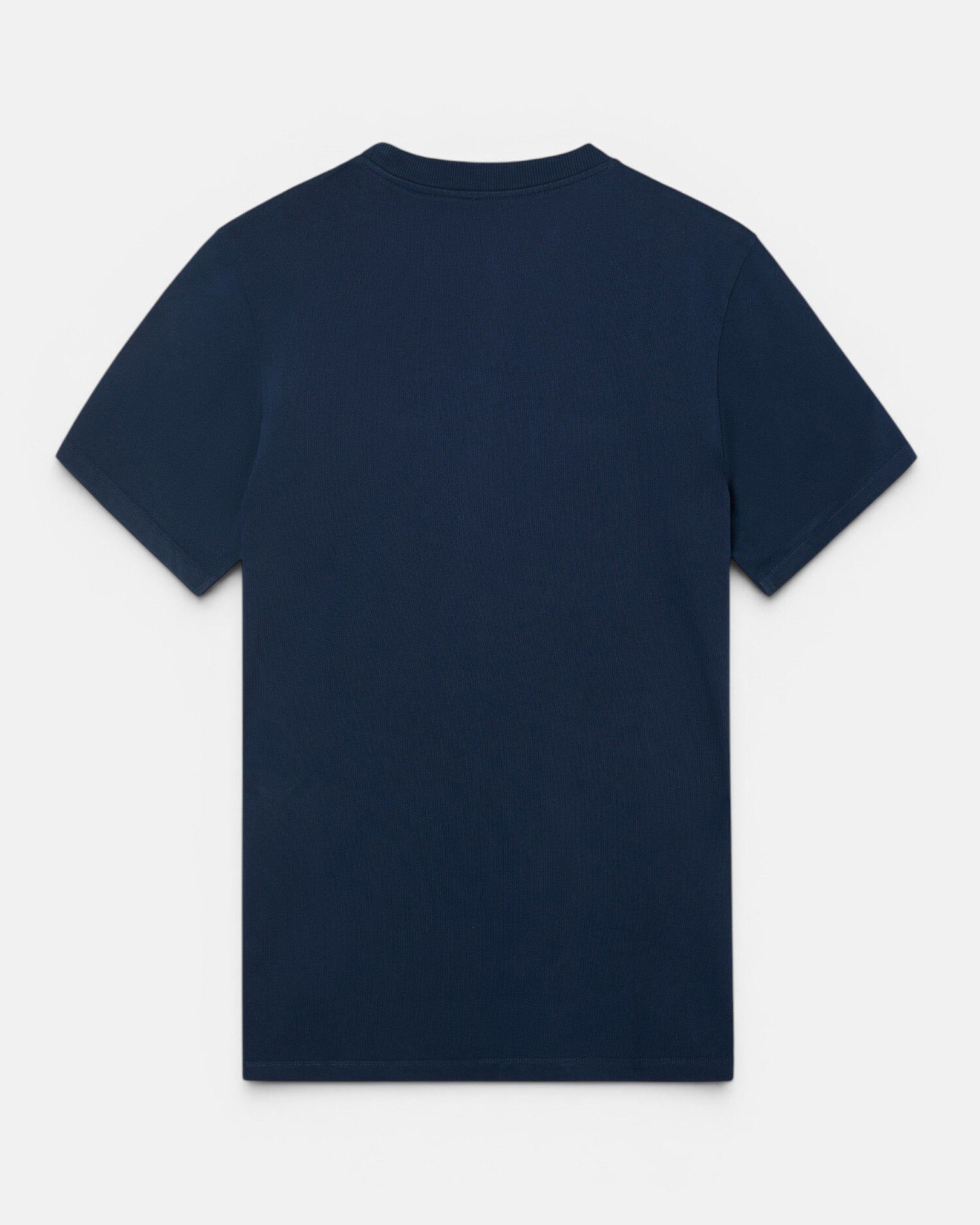 Camiseta de hombre lisa con minilogo parche - Silbon - Azul marino Azul marino-4