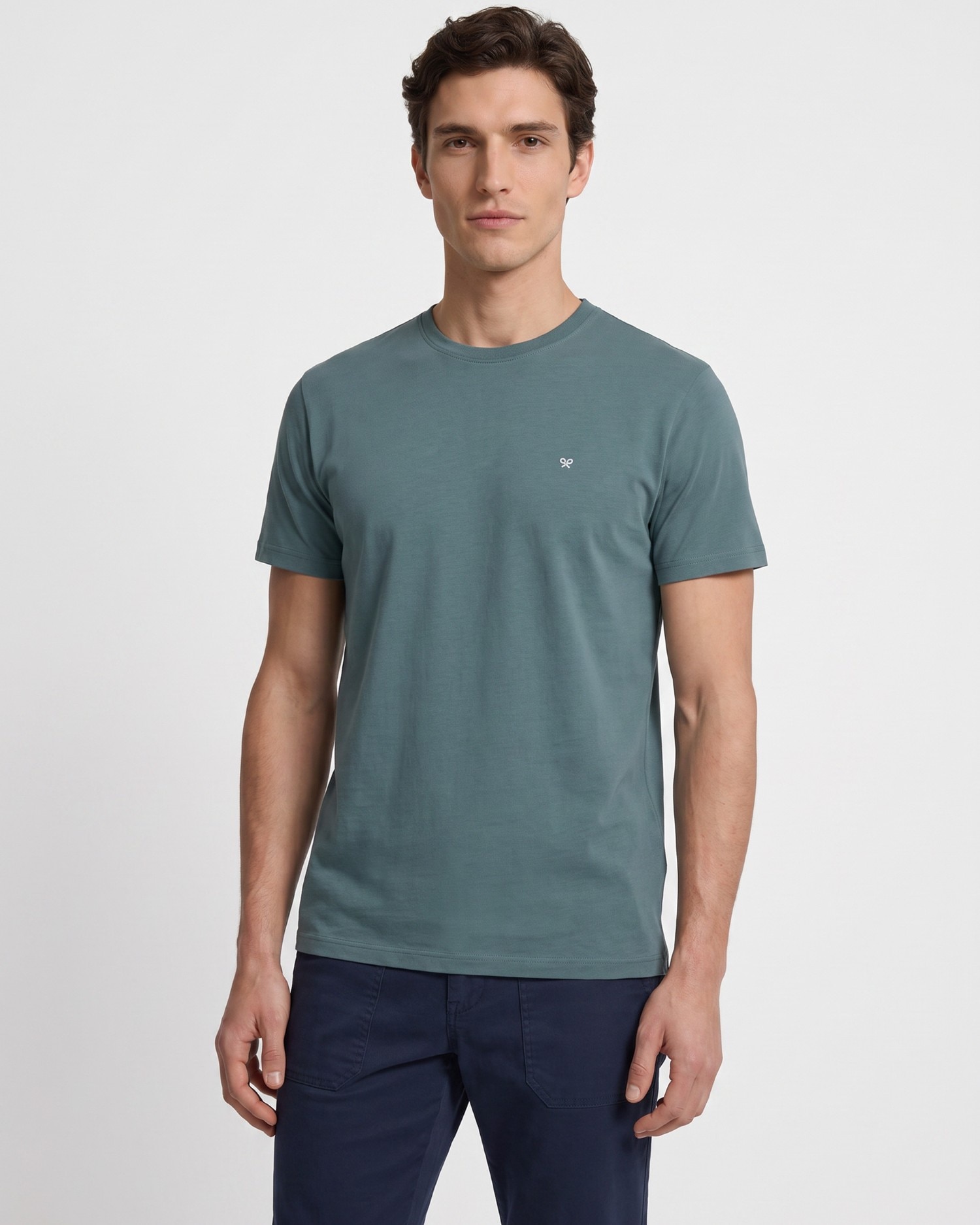 Imagen 0 de Camiseta clásica de hombre con minilogo Verde oscuro