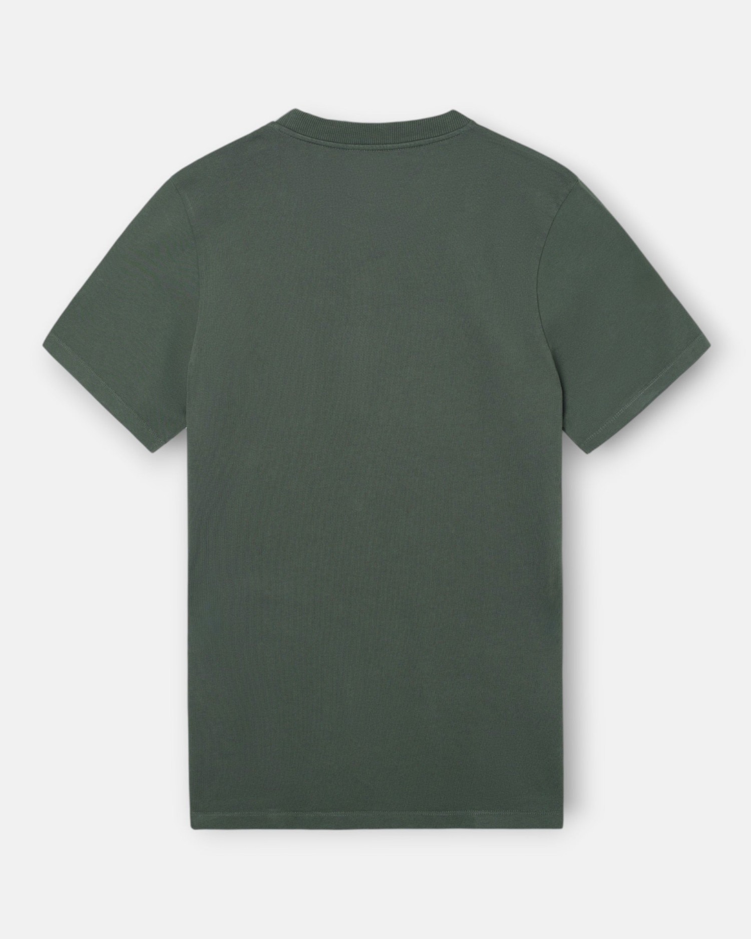 Camiseta de hombre lisa con minilogo parche - Silbon - Kaki Kaki-4