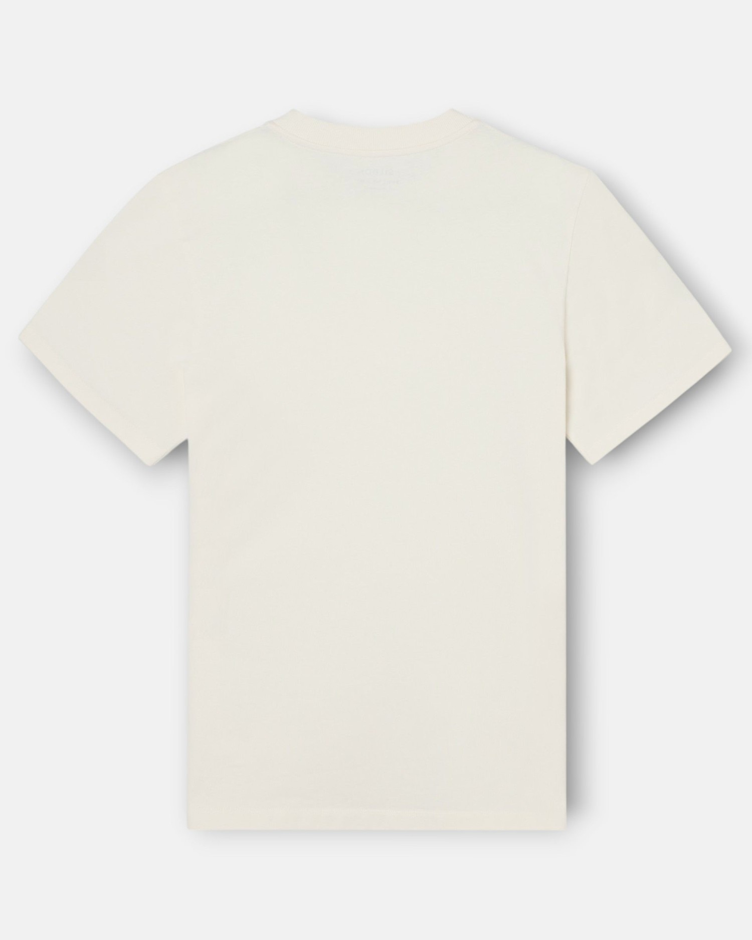 Camiseta de hombre silbon patch con logotipo en relieve - Crema Crema-4