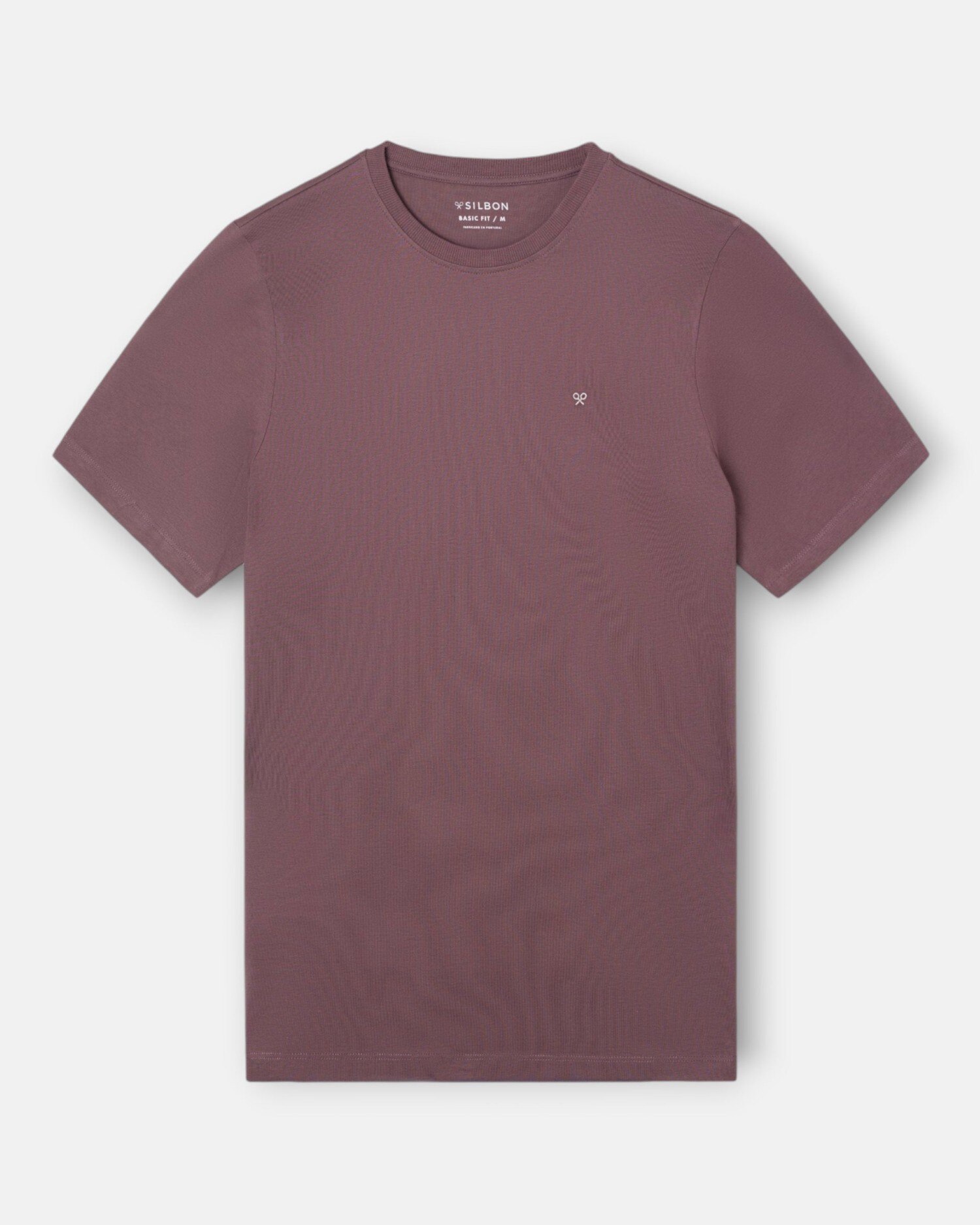 Camiseta clásica de hombre con minilogo - Silbon - Burdeos Burdeos-5