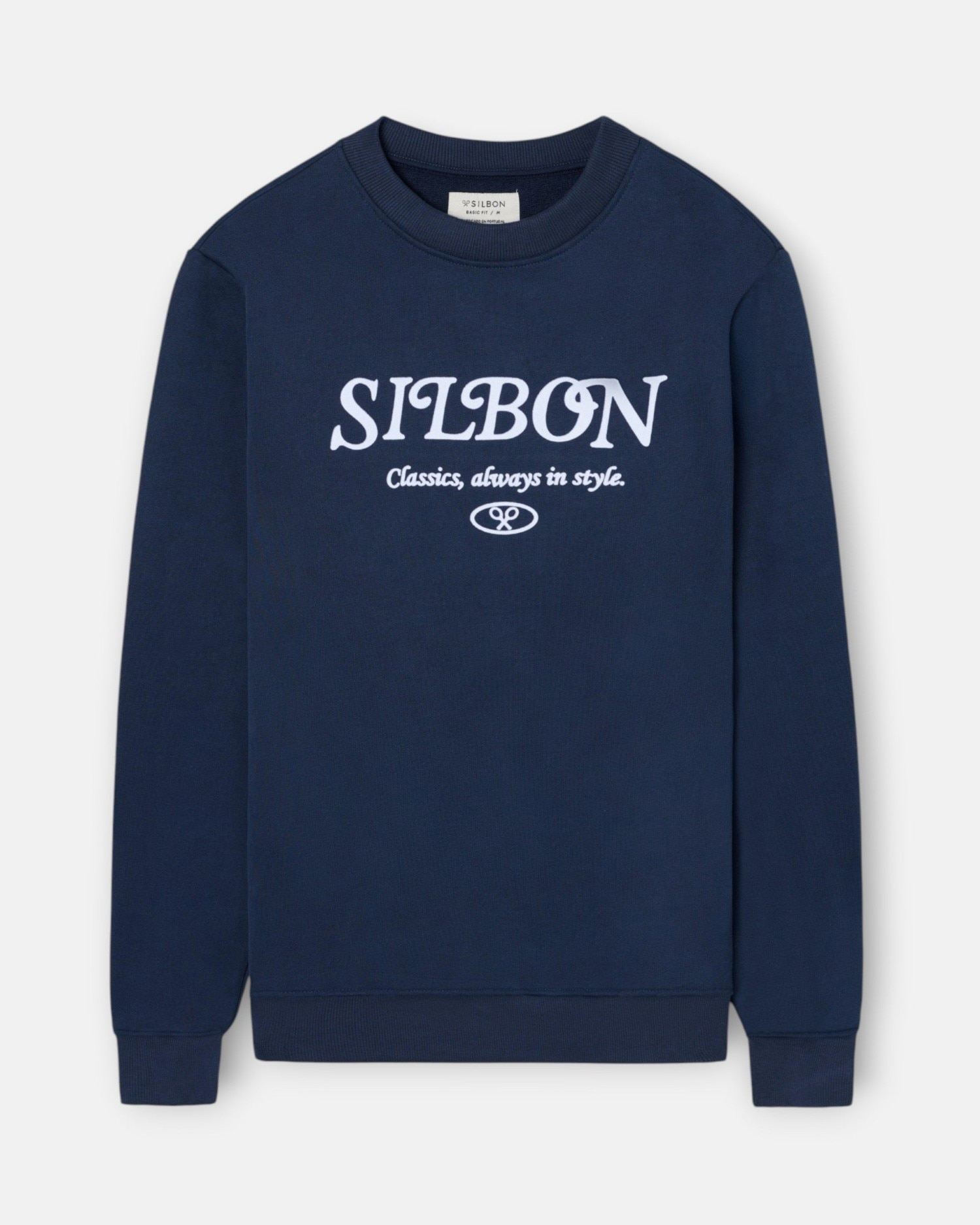 Imagen 1 de Sudadera de hombre con bordado classics in style - Silbon - Azul marino Azul marino