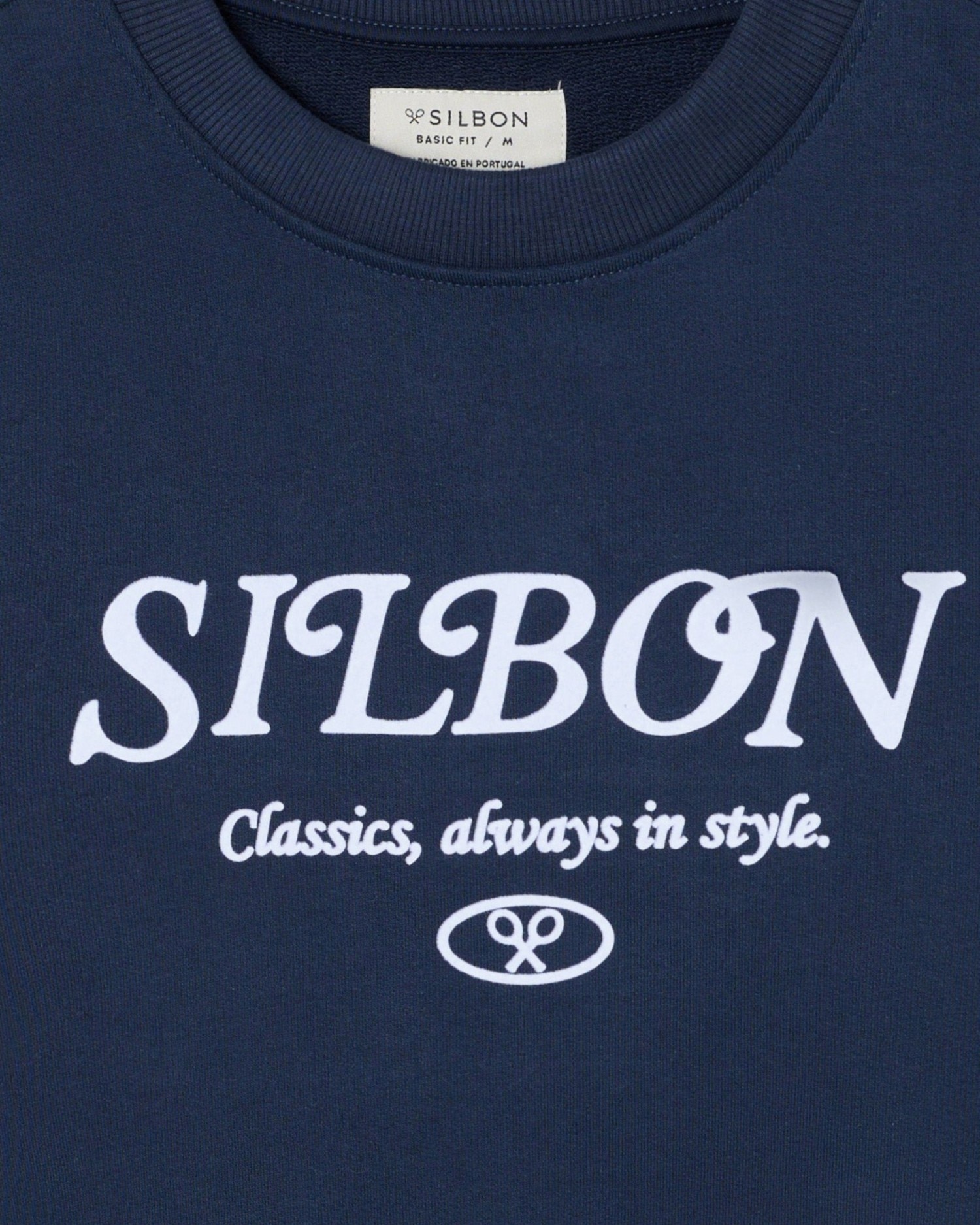 Imagen 2 de Sudadera de hombre con bordado classics in style - Silbon - Azul marino Azul marino