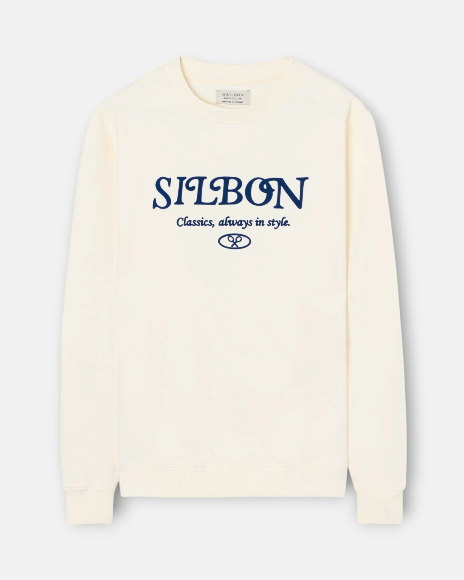 Imagen 1 de Sudadera de hombre con bordado classics in style Crema