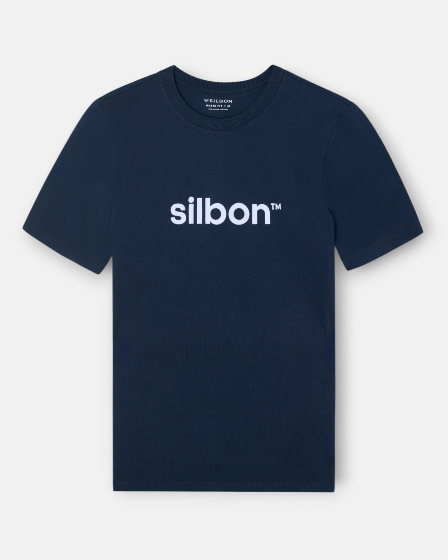 Camiseta de hombre silbon flock con logotipo - Azul marino Azul marino-1