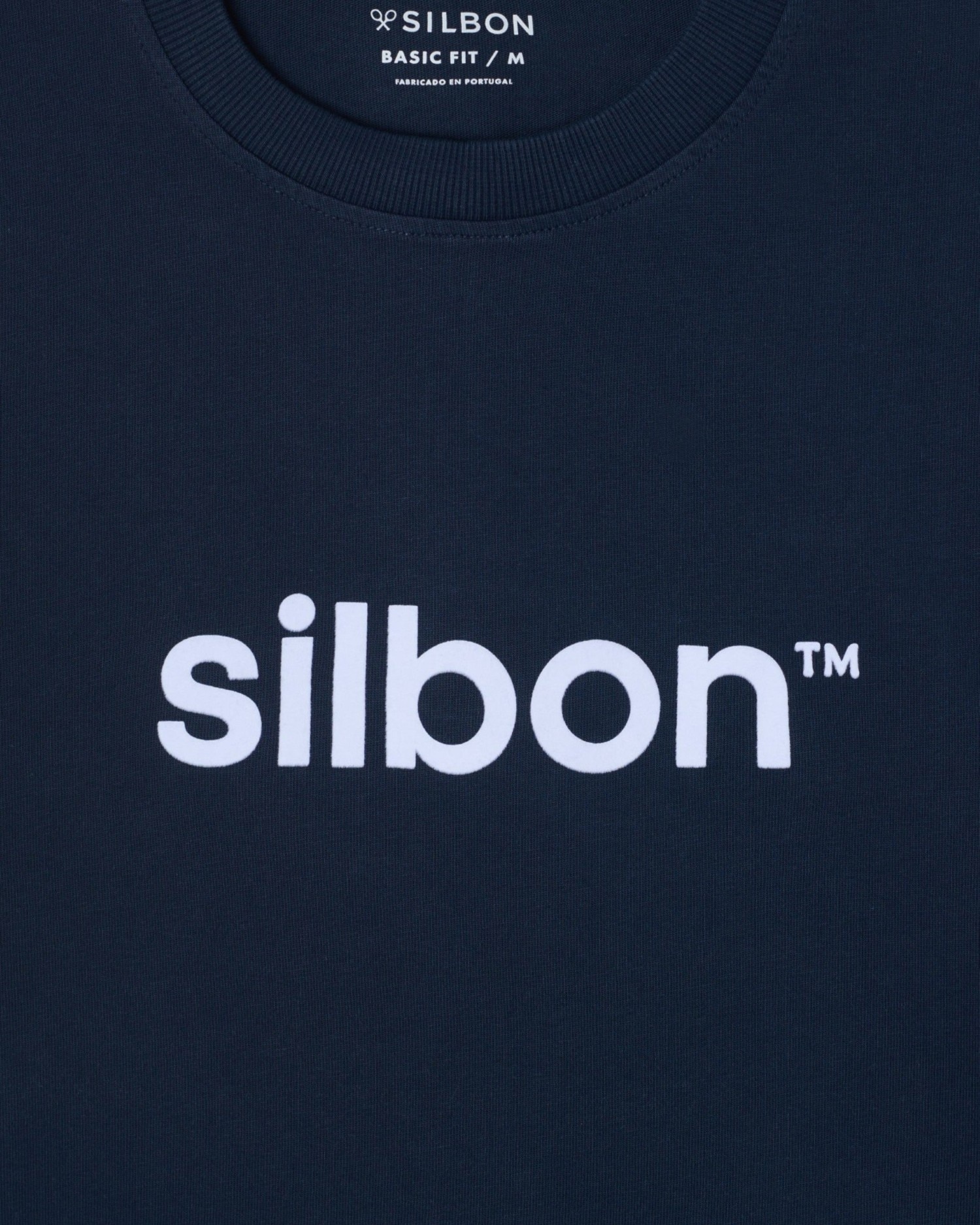 Camiseta de hombre silbon flock con logotipo - Azul marino Azul marino-3