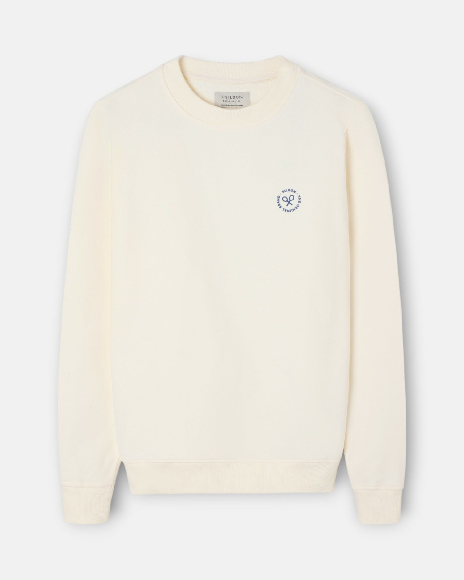Sudadera de hombre traveller club - Silbon - Crema Crema-1