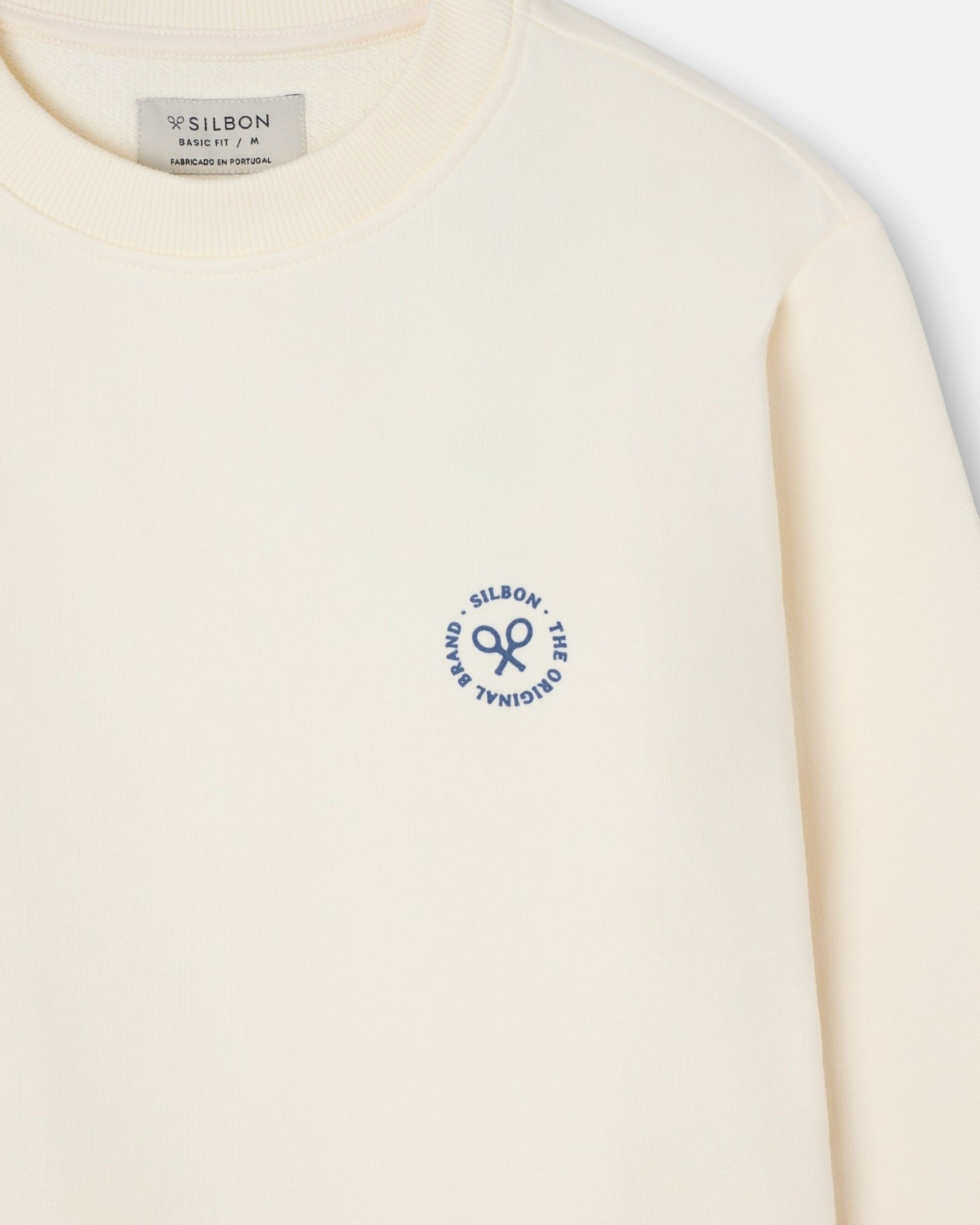 Sudadera de hombre traveller club - Silbon - Crema Crema-3