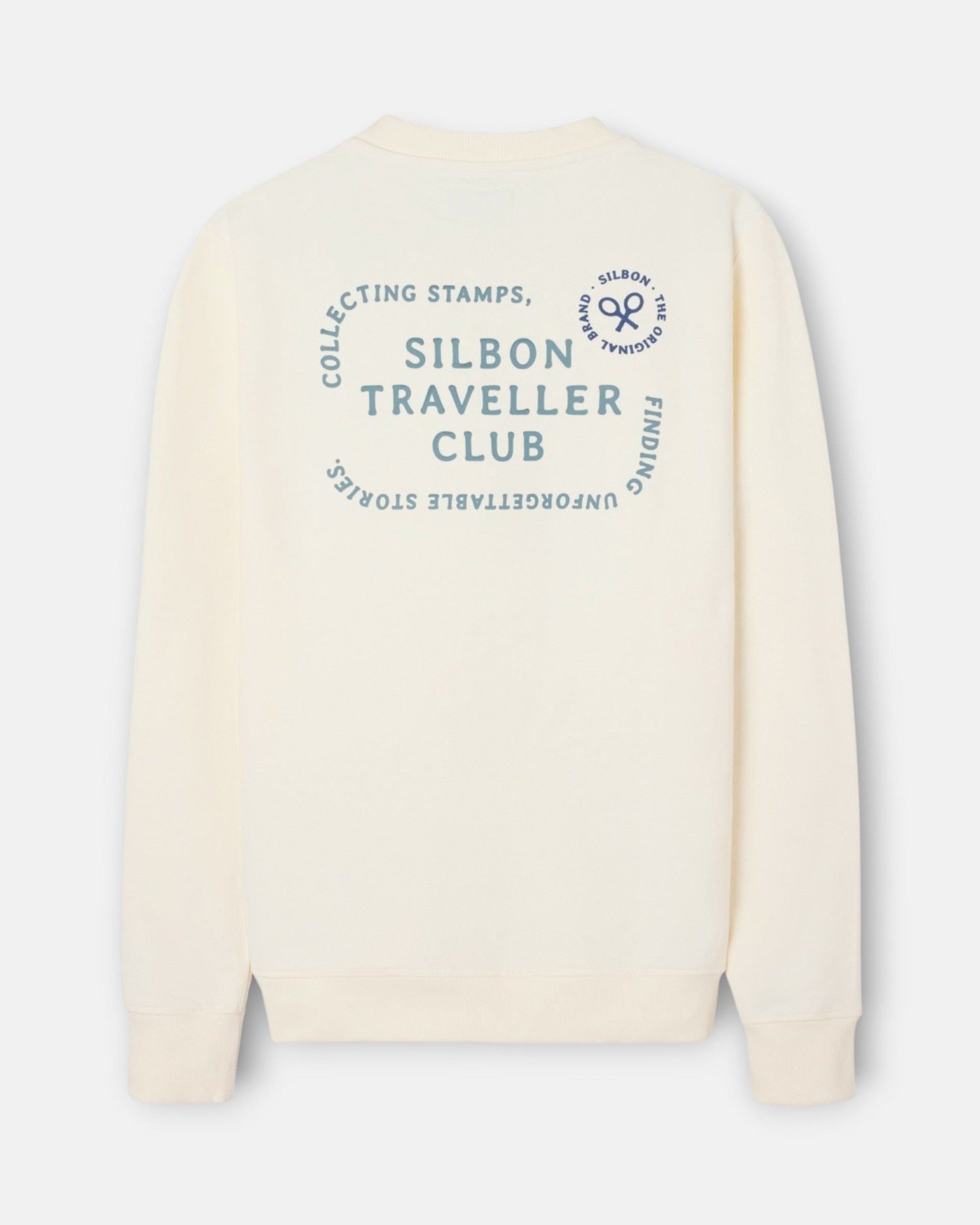 Sudadera de hombre traveller club - Silbon - Crema Crema-2