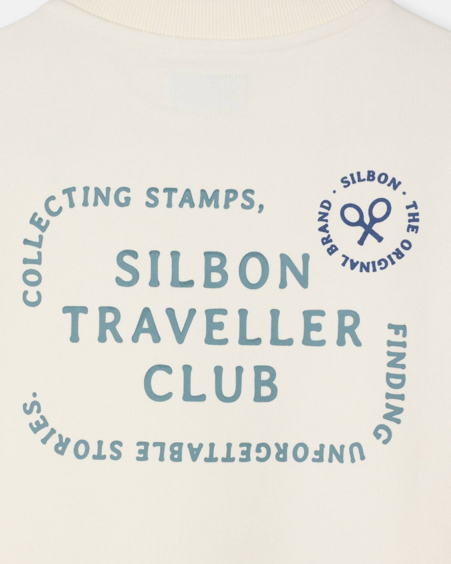 Sudadera de hombre traveller club - Silbon - Crema Crema-4