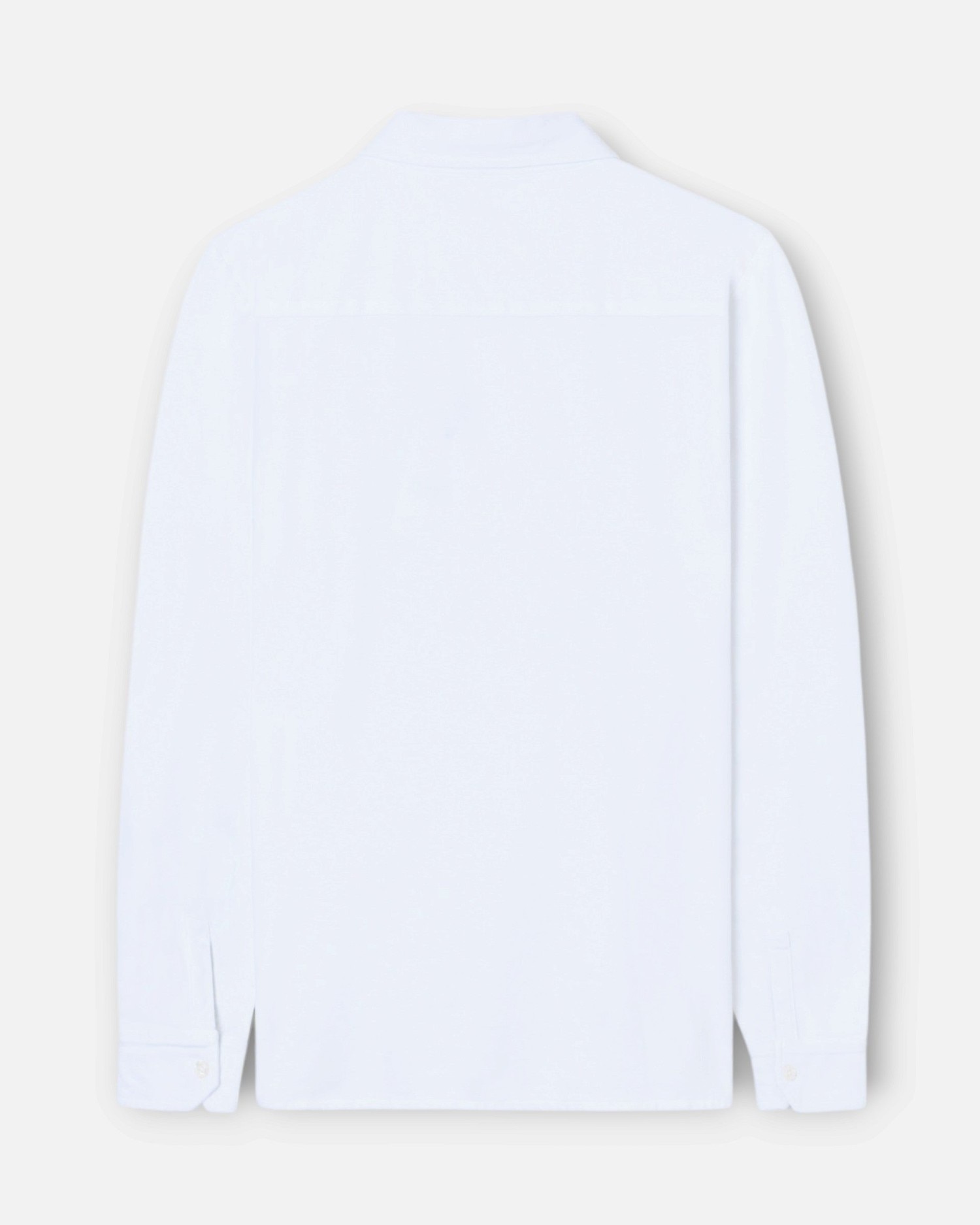 Polo de hombre de manga larga - Silbon - Blanco Blanco-2
