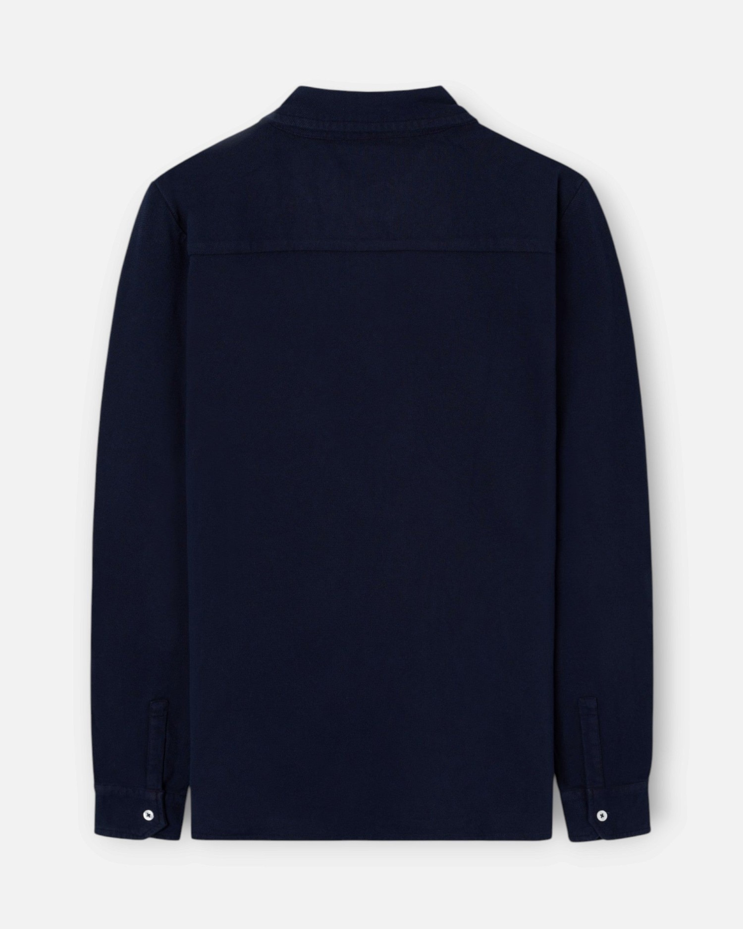Polo de hombre de manga larga - Silbon - Azul marino Azul marino-2