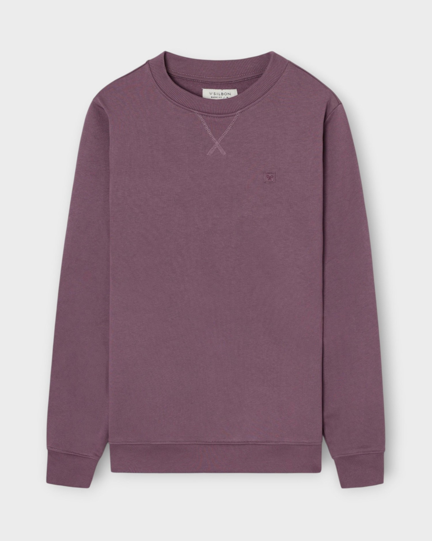 Imagen 1 de Sudadera de hombre con miniparche Burdeos