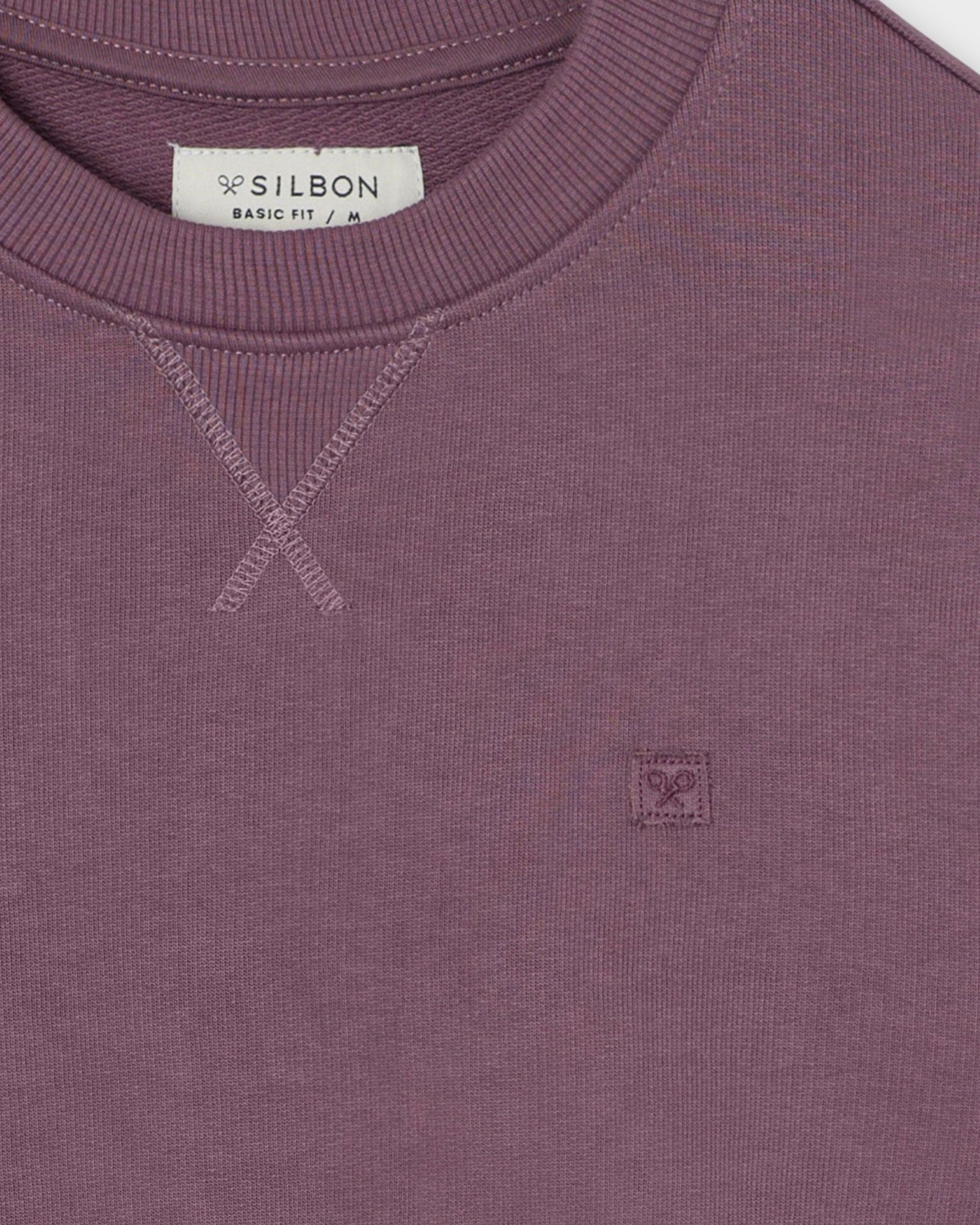 Imagen 2 de Sudadera de hombre con miniparche - Silbon - Burdeos Burdeos