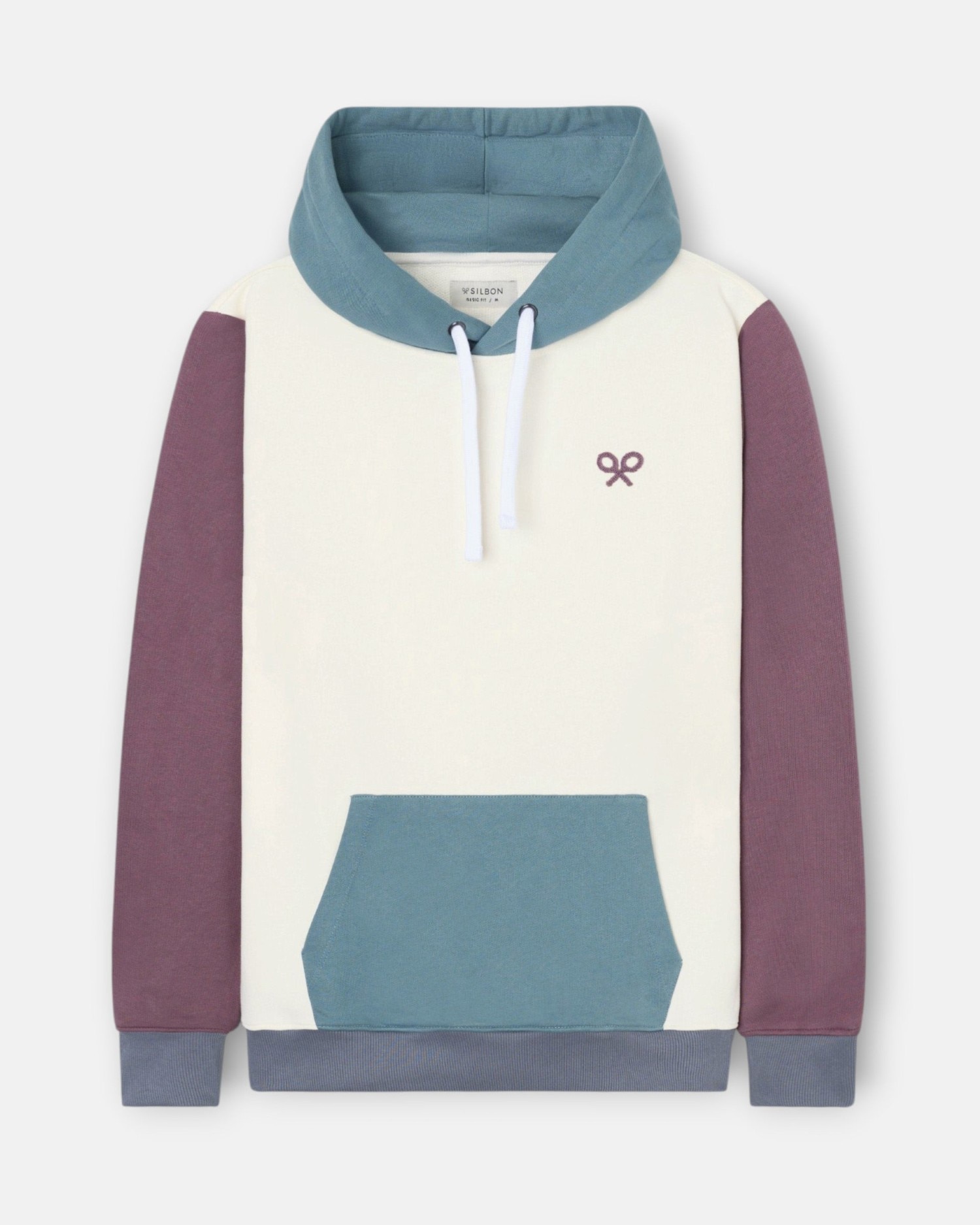 Imagen 1 de Sudadera de hombre con capucha - Silbon - Crema Crema