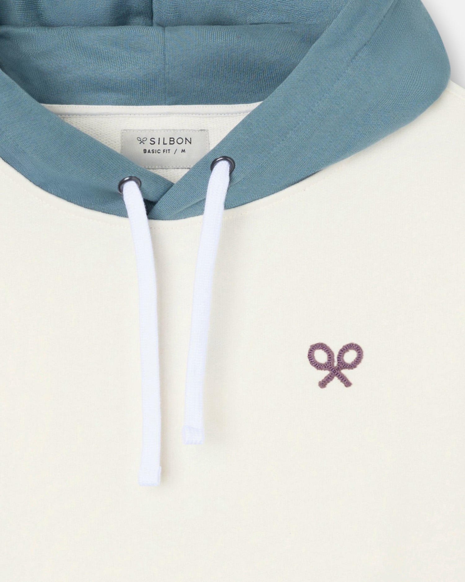 Imagen 2 de Sudadera de hombre con capucha - Silbon - Crema Crema