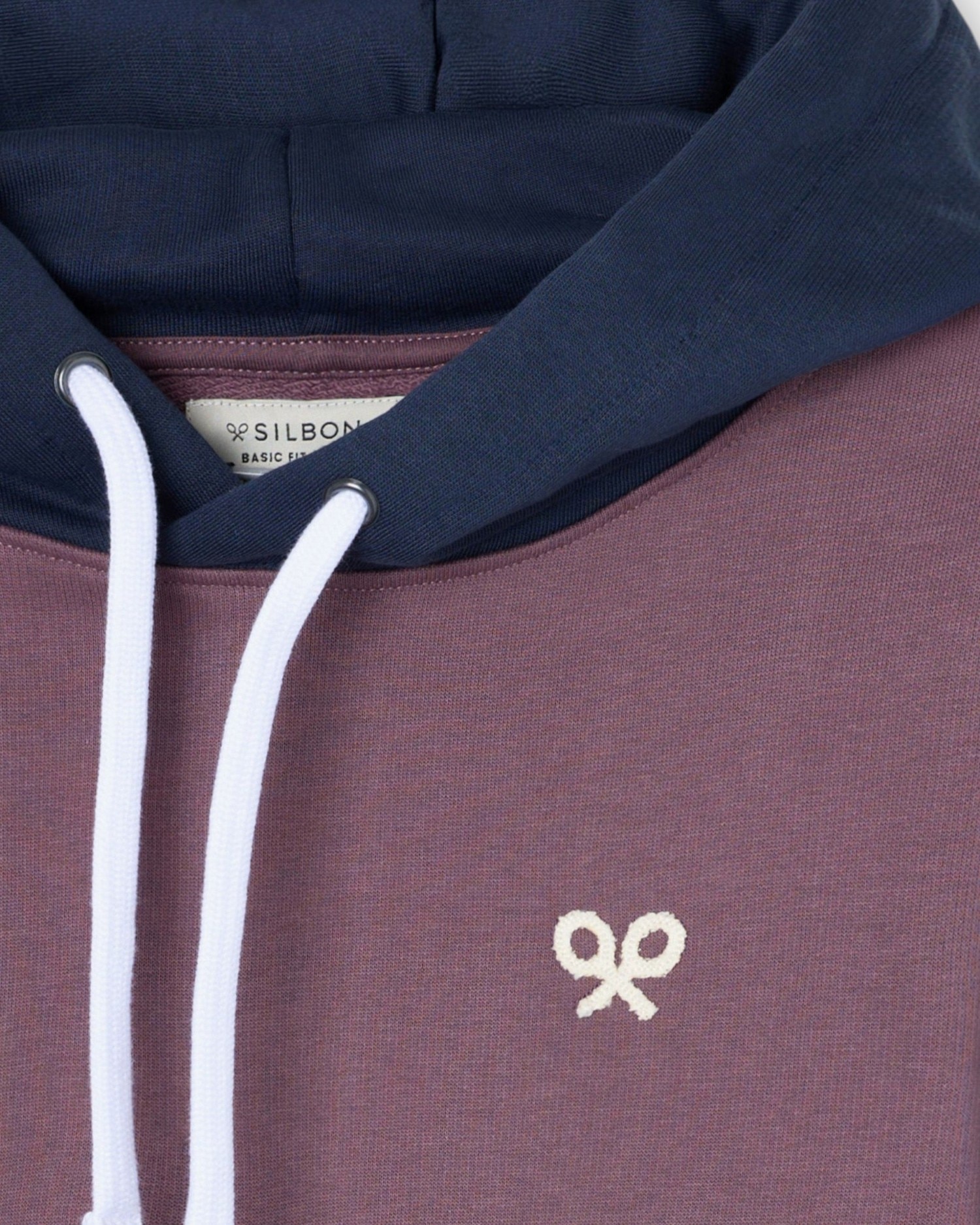 Imagen 3 de Sudadera de hombre con capucha - Silbon - Burdeos Burdeos