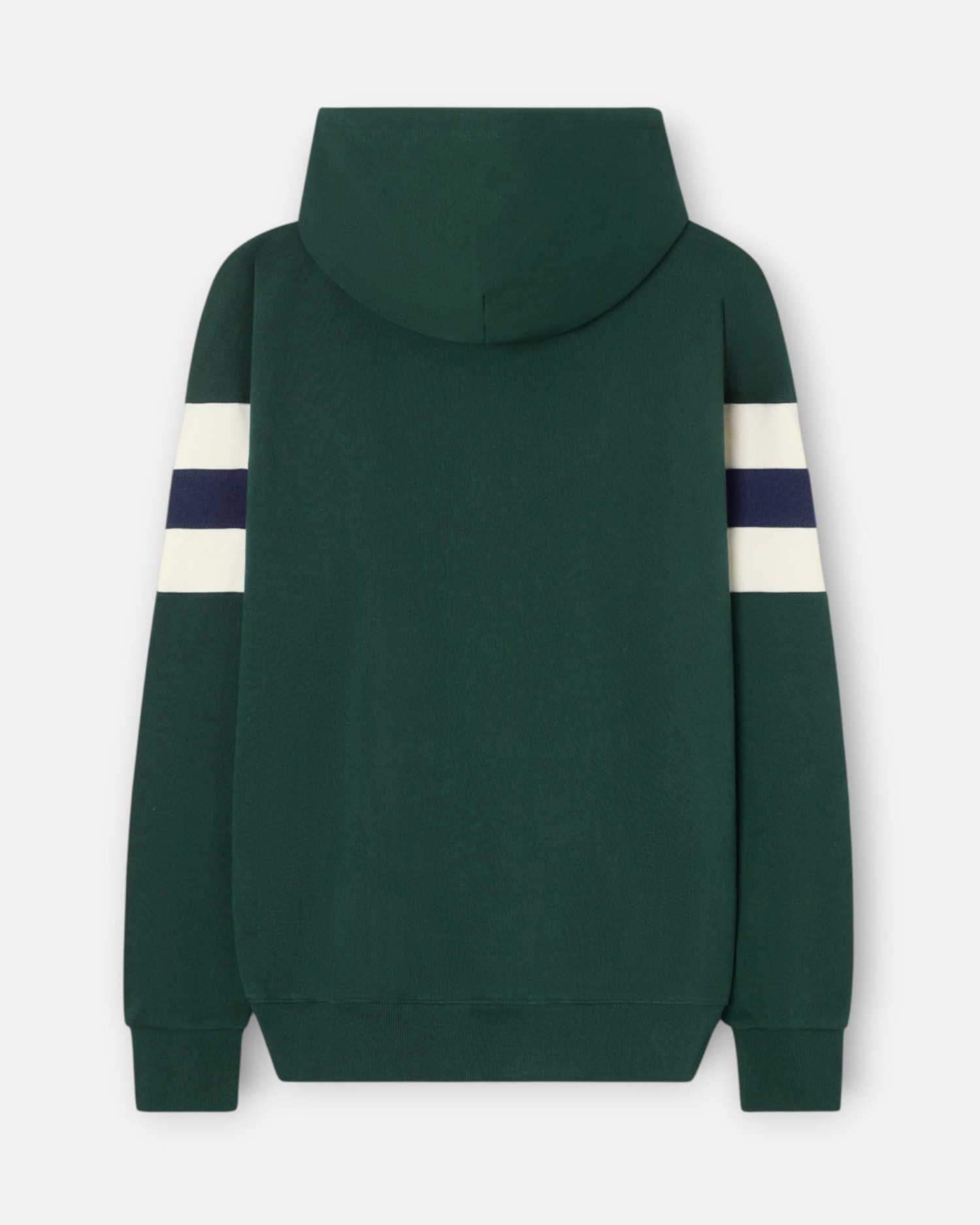 Sudadera de hombre capucha relaxed franjas - Silbon - Verde oscuro Verde oscuro-4