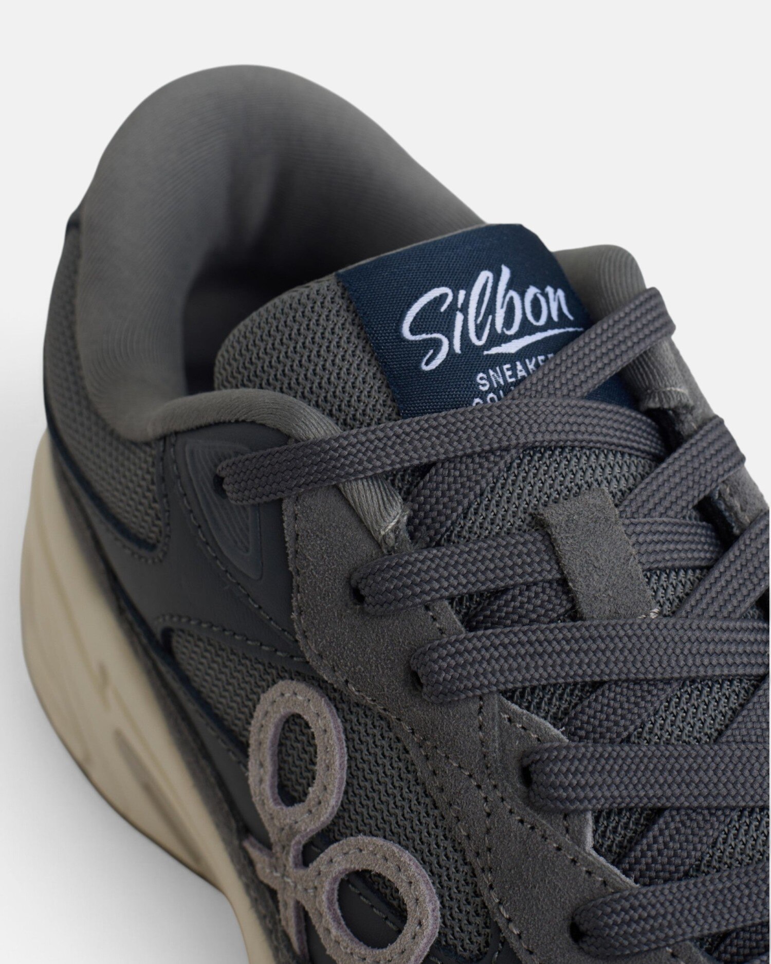 Deportiva running serraje - Silbon - Gris Gris-2