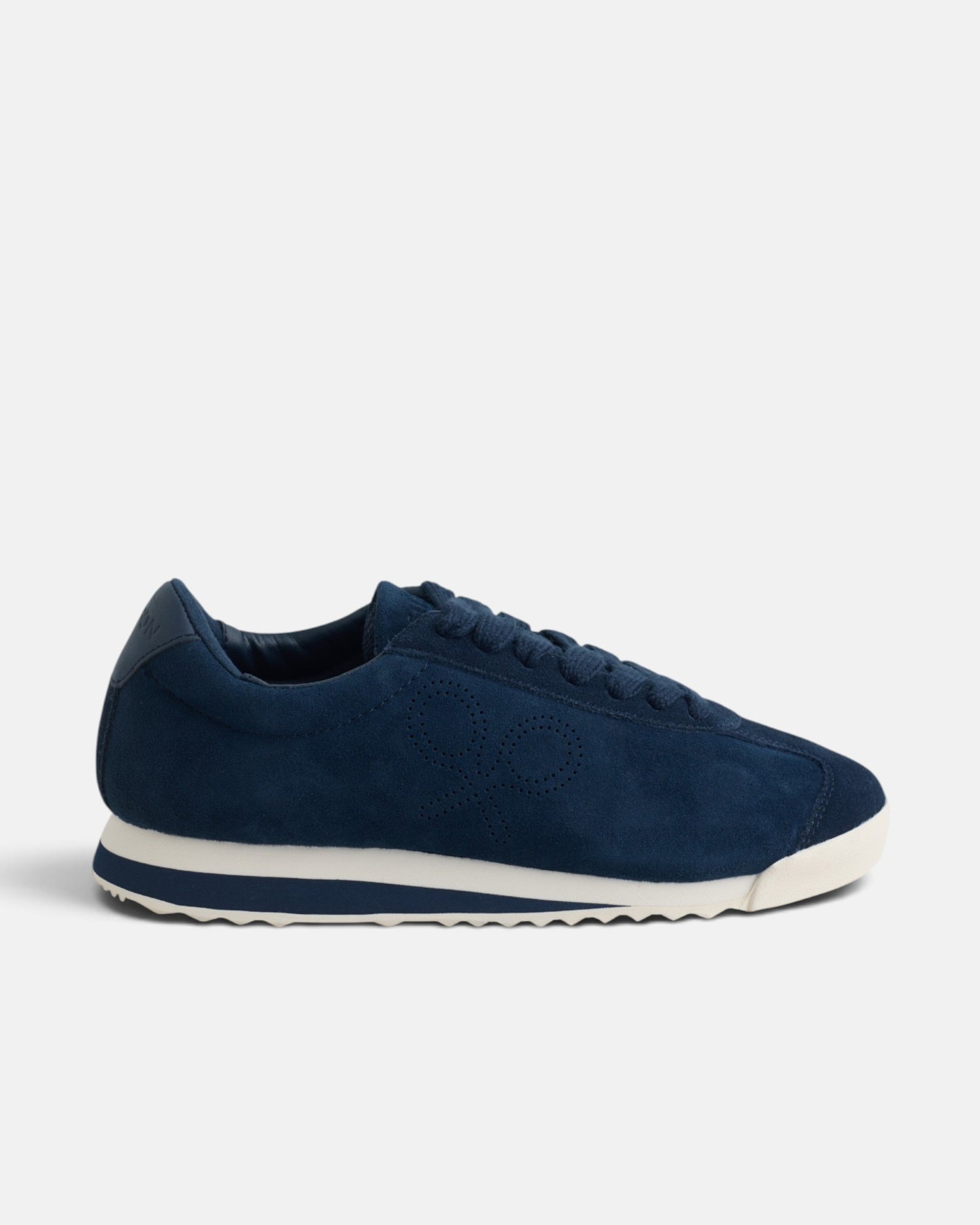 Imagen 0 de Zapatilla retro serraje perforado Azul marino