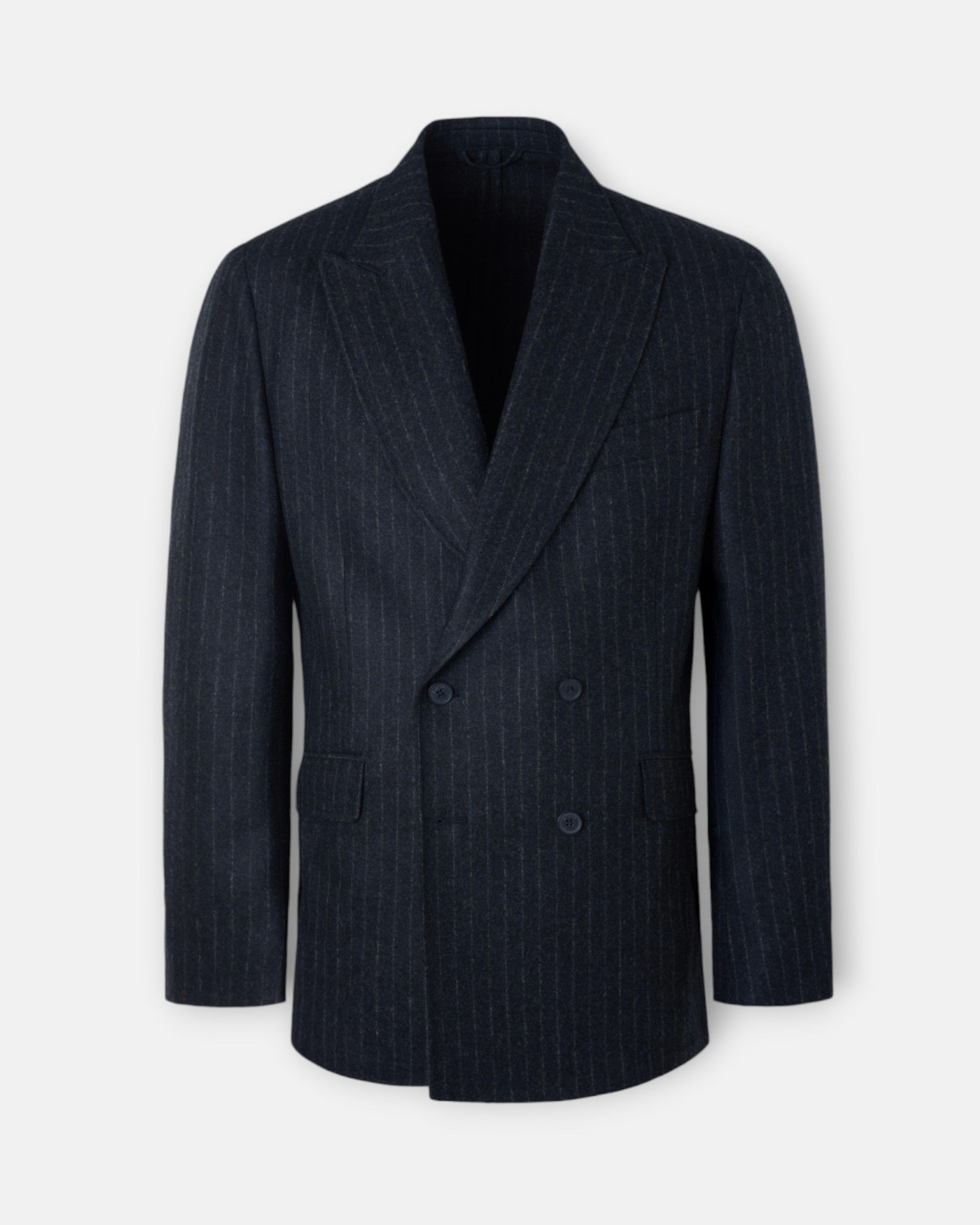 Americana de hombre cruzada raya diplomática - Silbon - Azul marino Azul marino-1