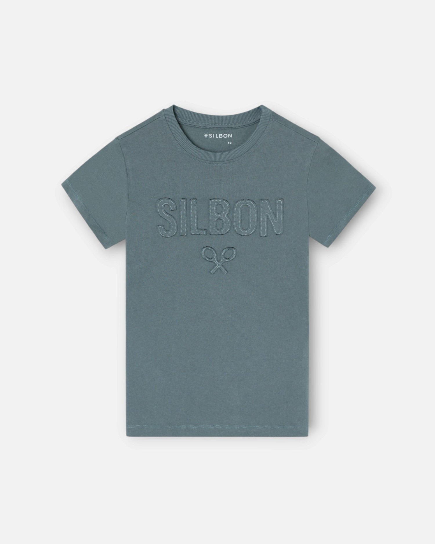 Imagen 0 de Camiseta de niño silbon patch Verde oscuro