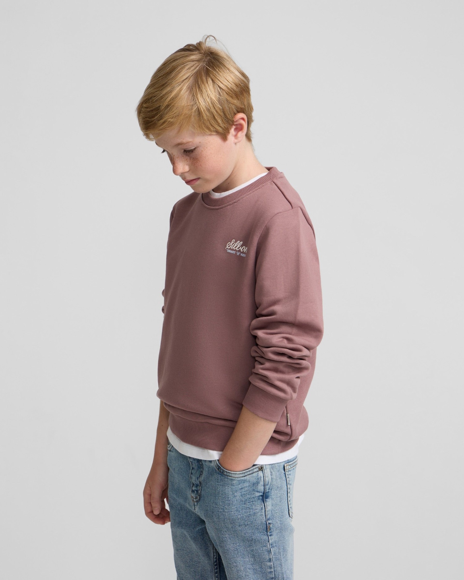 Imagen 0 de Sudadera de niño school club Burdeos