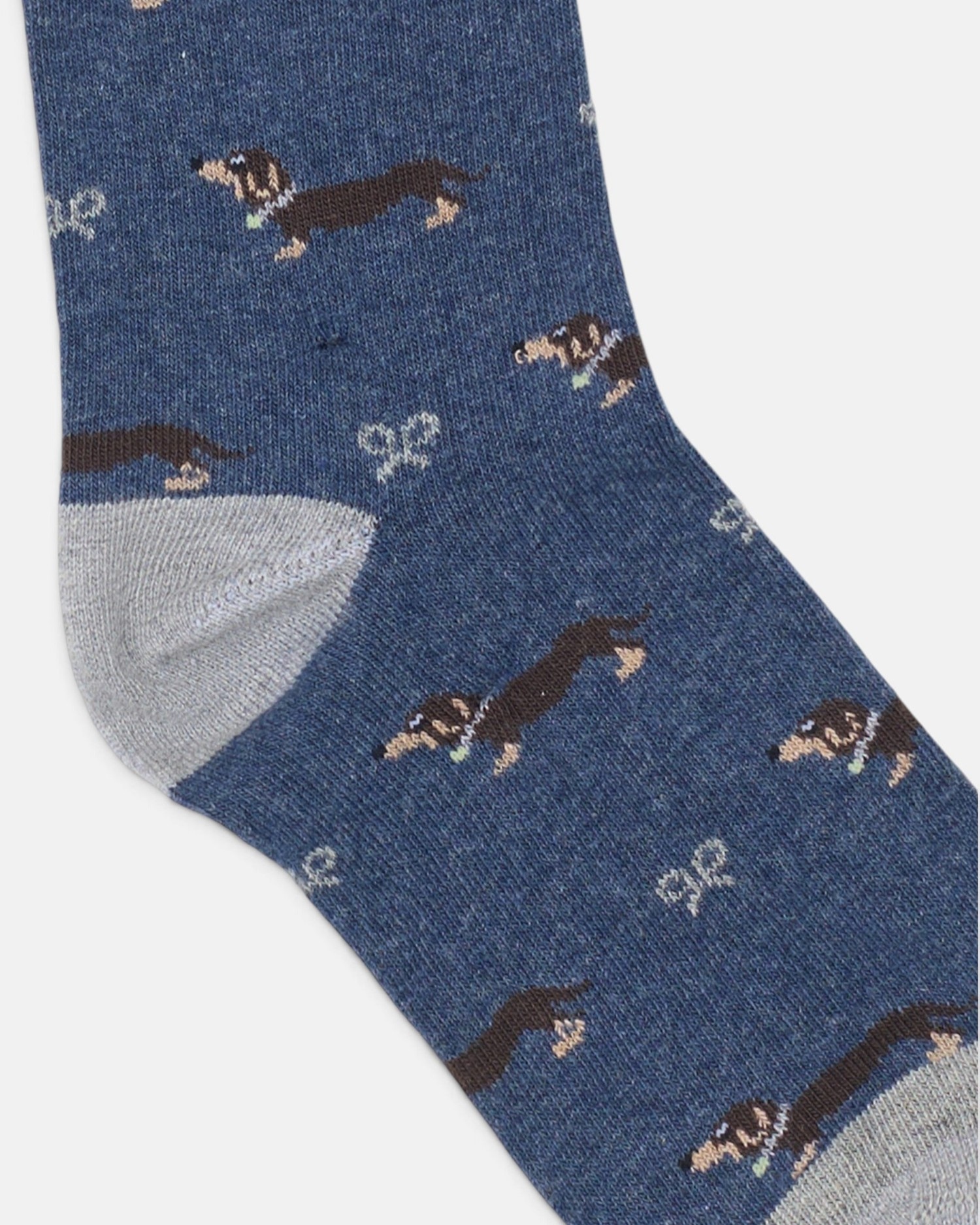 Calcetines de niño con estampado doggy - Silbon - Azul marino Azul marino-2