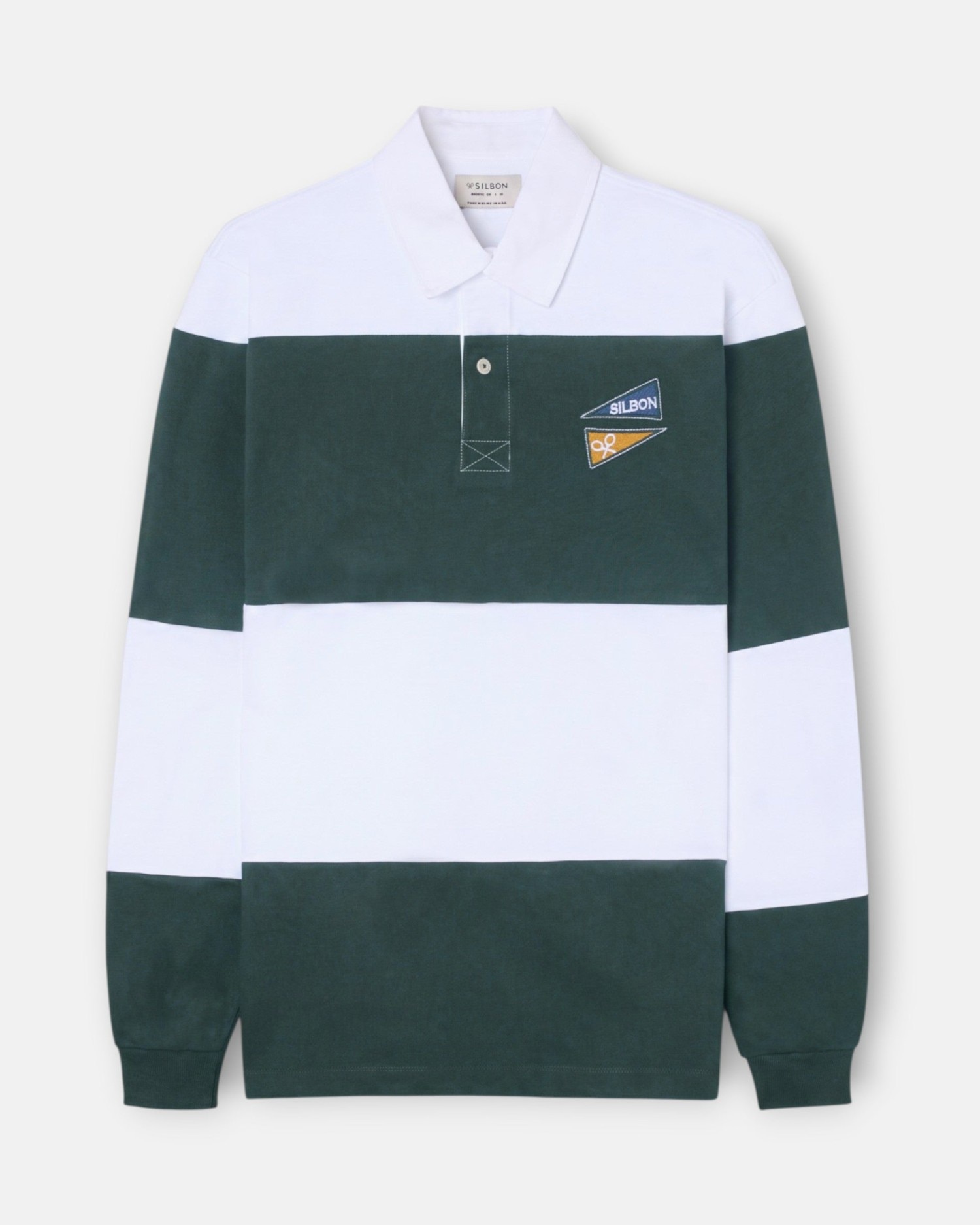 Imagen 0 de Polo de hombre clásico rugby rayas Verde