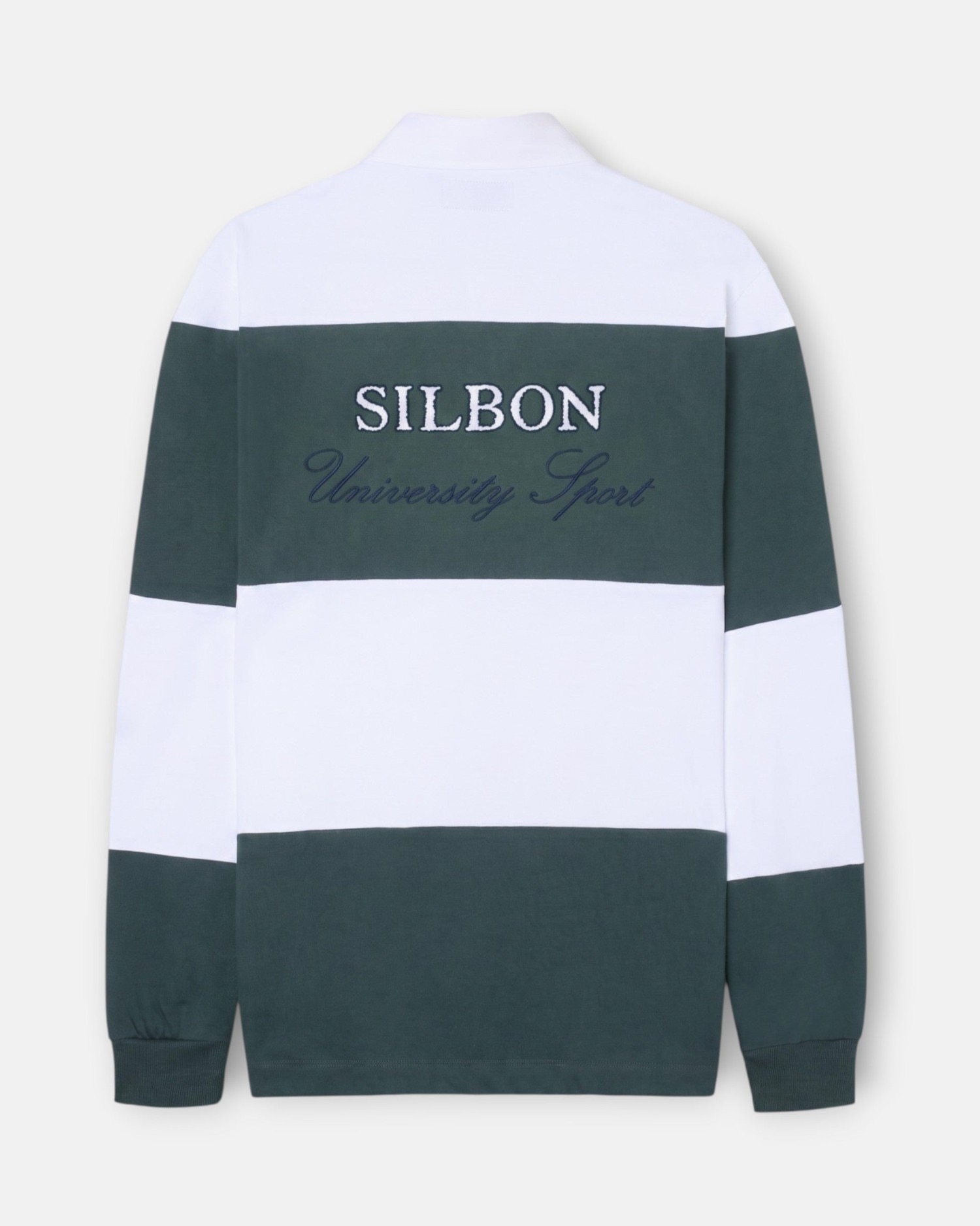 Imagen 4 de Polo de hombre clásico rugby rayas - Silbon - Verde Verde