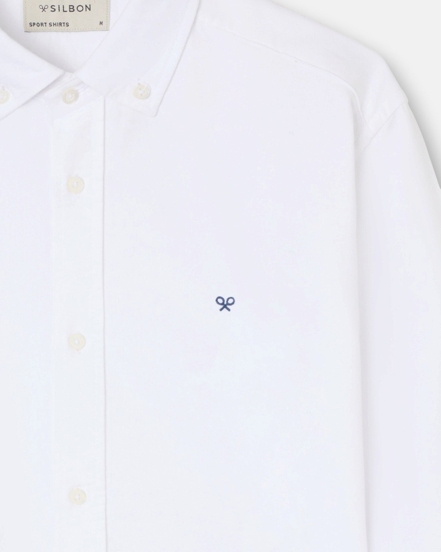 Camisa oxford warm de hombre - Silbon - Blanco Blanco-3