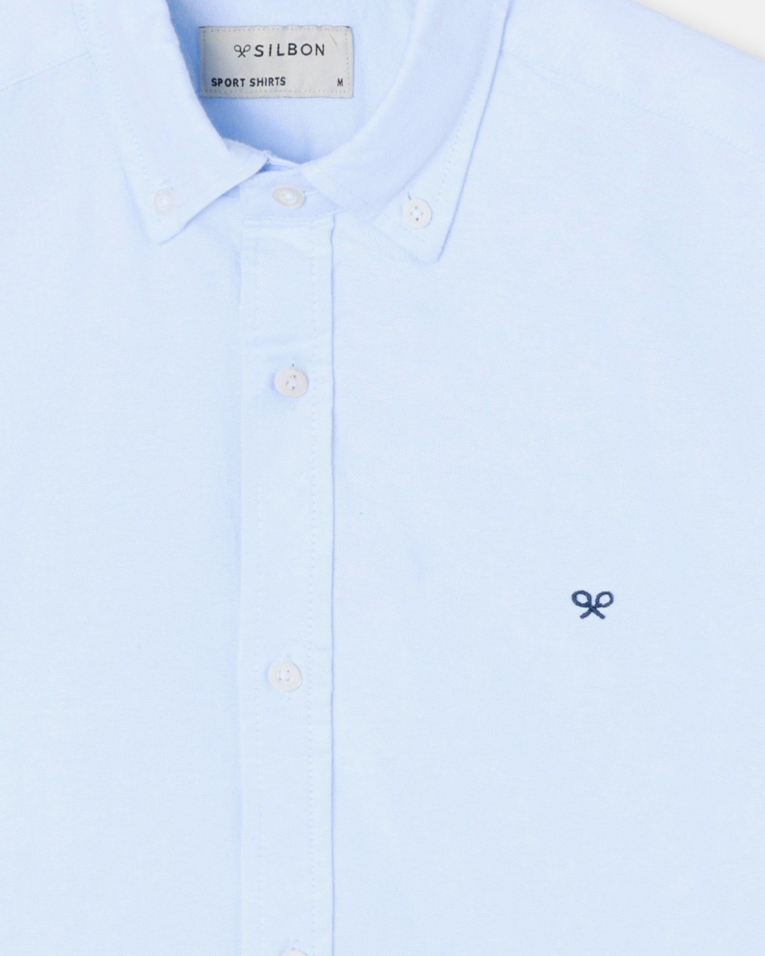 Camisa oxford warm de hombre - Silbon - Azul celeste Azul celeste-2