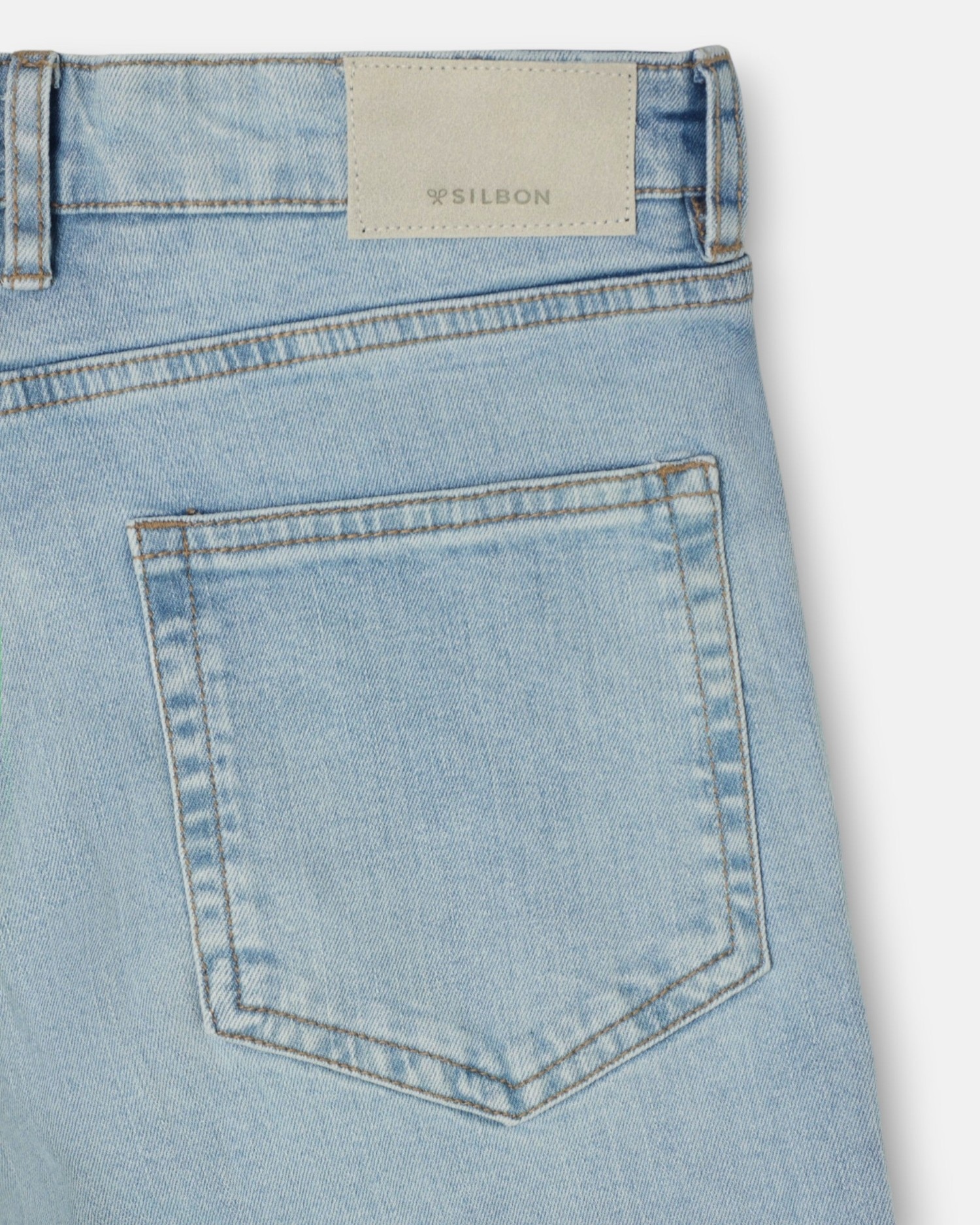 Pantalón de hombre sport denim - Silbon - Azul claro Azul claro-5