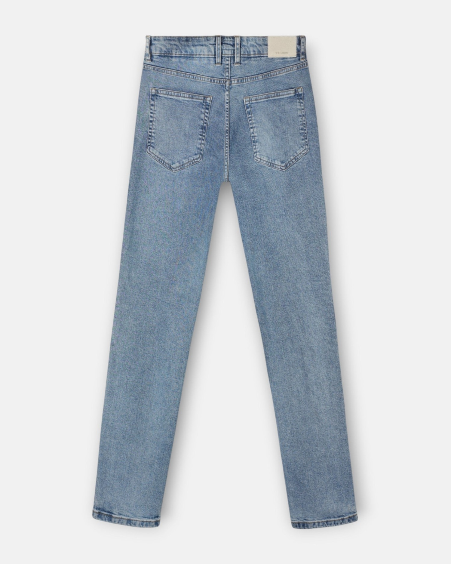 Pantalón de hombre sport denim - Silbon - Azul Azul-3