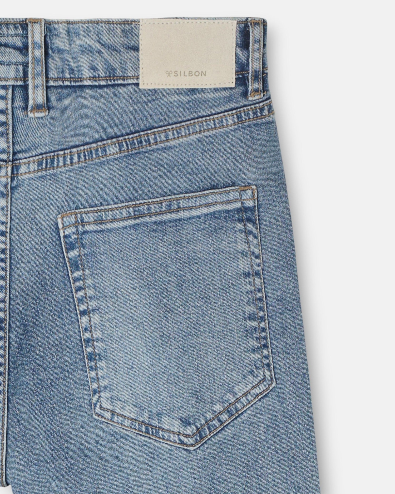 Pantalón de hombre sport denim - Silbon - Azul Azul-5