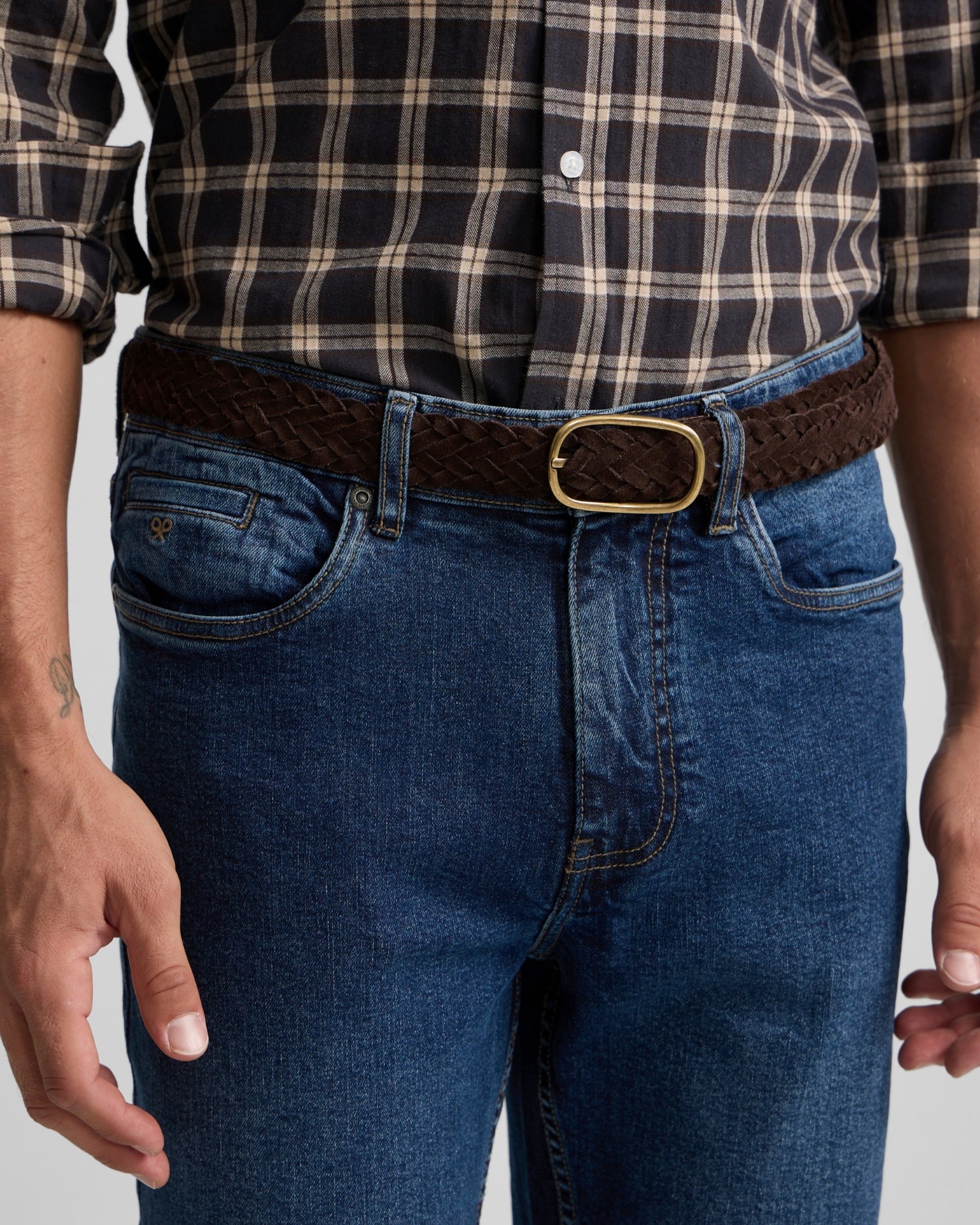Imagen 3 de Pantalón sport de hombre denim - Silbon - Azul oscuro Azul oscuro