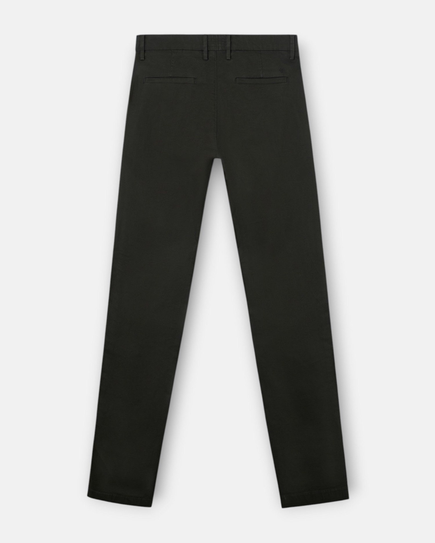 Imagen 2 de Pantalón chino de hombre con bajo vuelto - Silbon - Verde oscuro Verde oscuro