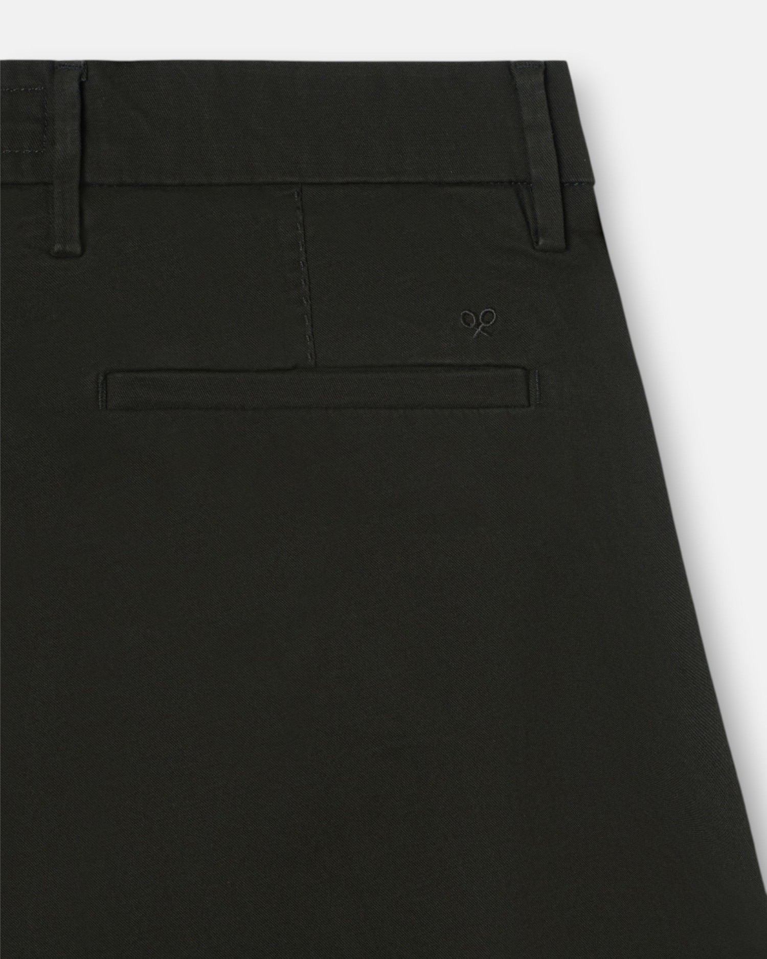Imagen 4 de Pantalón chino de hombre con bajo vuelto - Silbon - Verde oscuro Verde oscuro