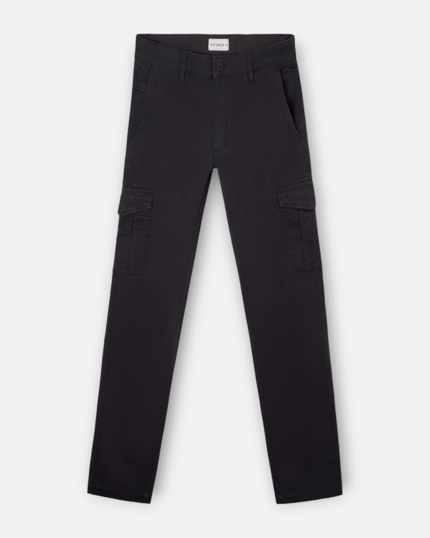 Pantalón de hombre sport cargo - Silbon - Marrón Marrón-1