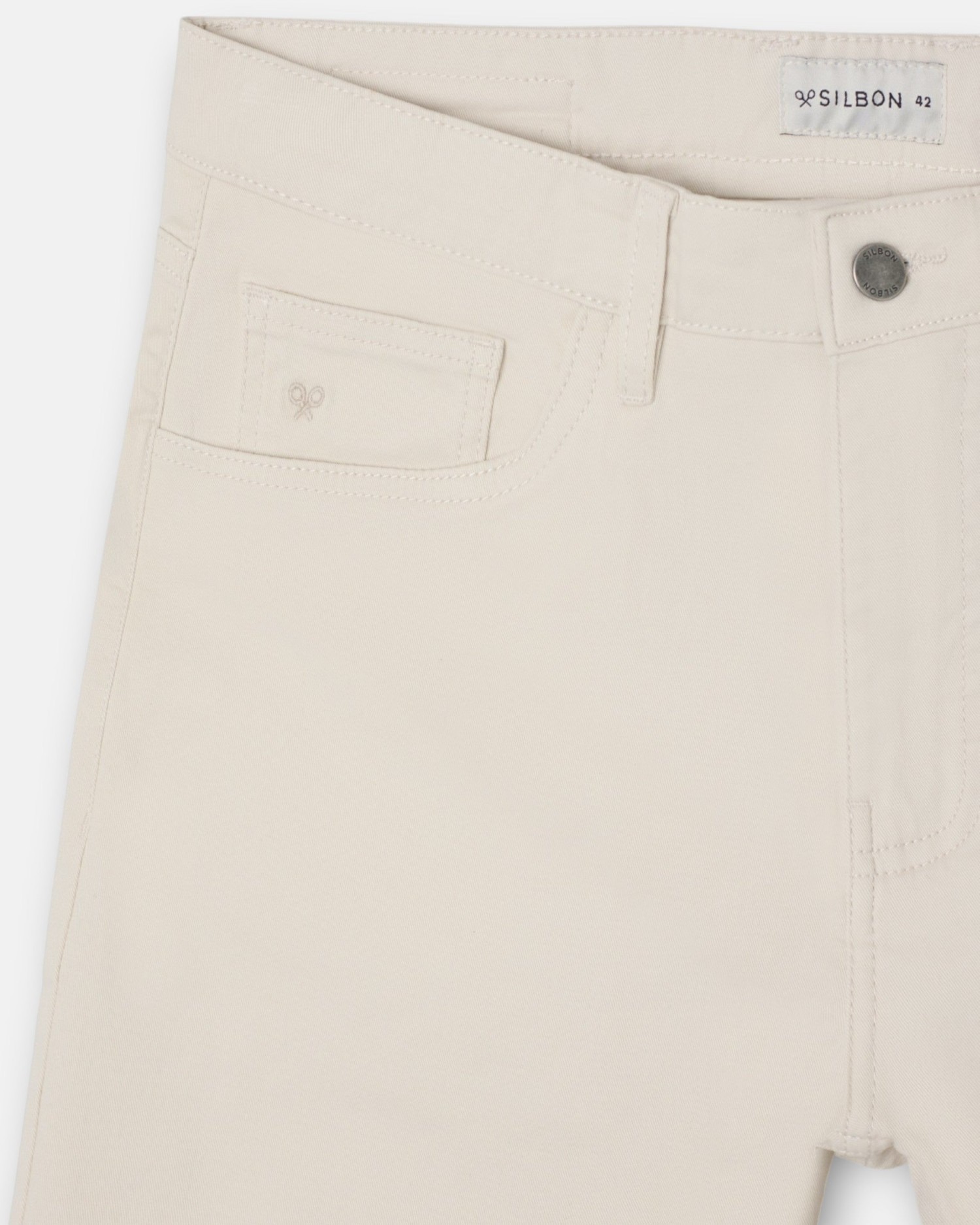 Pantalón de hombre sport cinco bolsillo - Silbon - Piedra Piedra-3