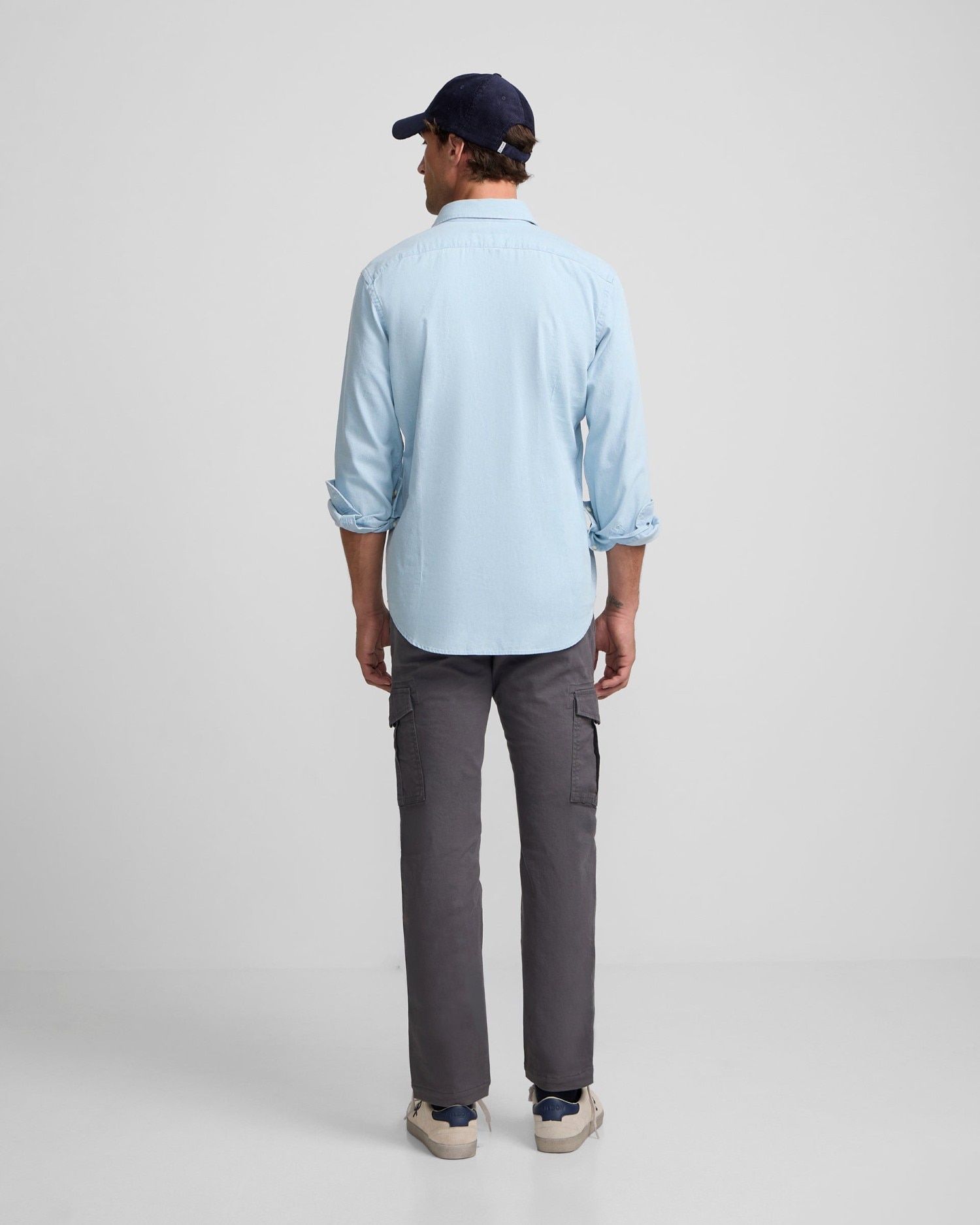 Pantalón de hombre sport cargo - Silbon - Gris marengo Gris marengo-2