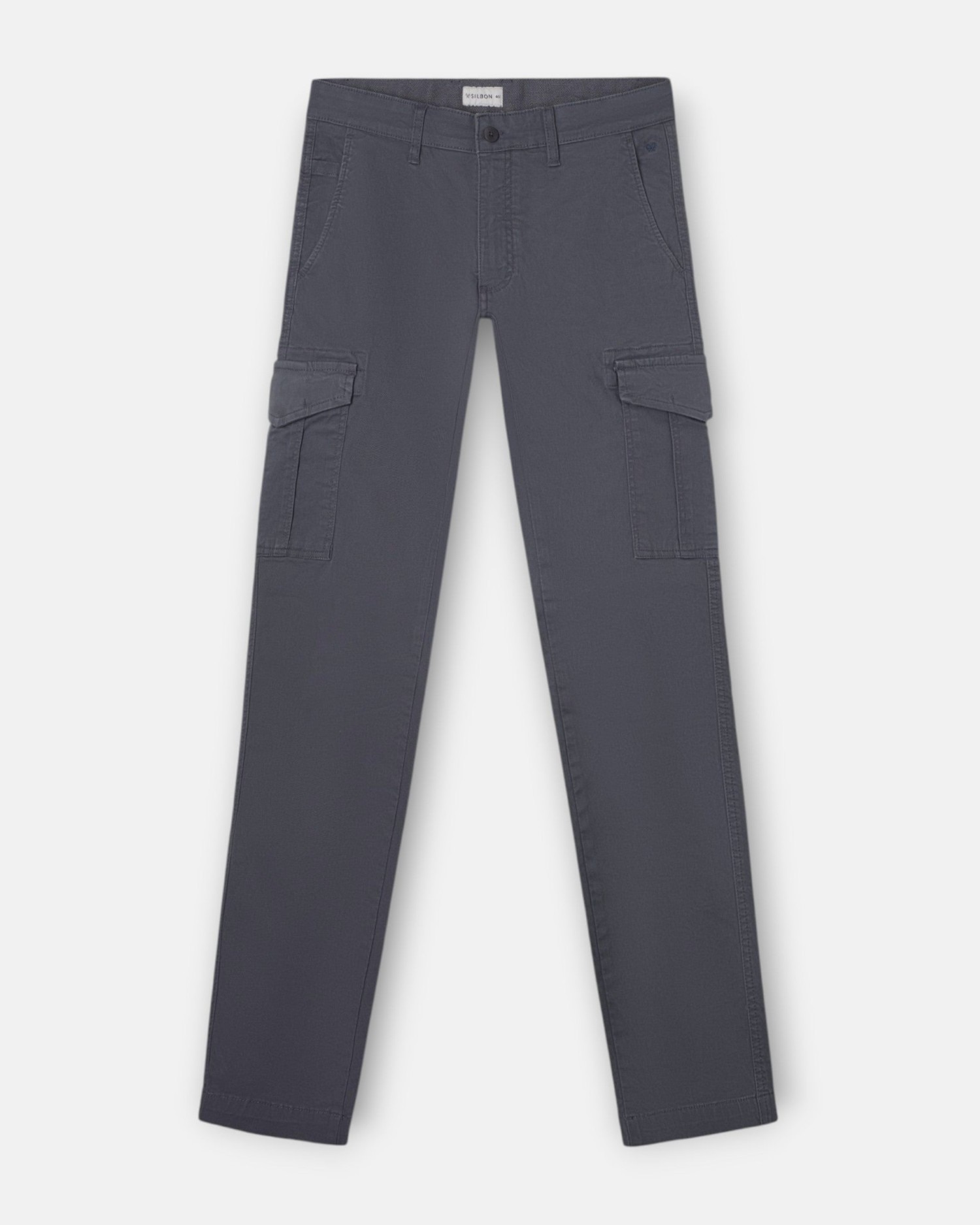 Pantalón de hombre sport cargo - Silbon - Gris marengo Gris marengo-5