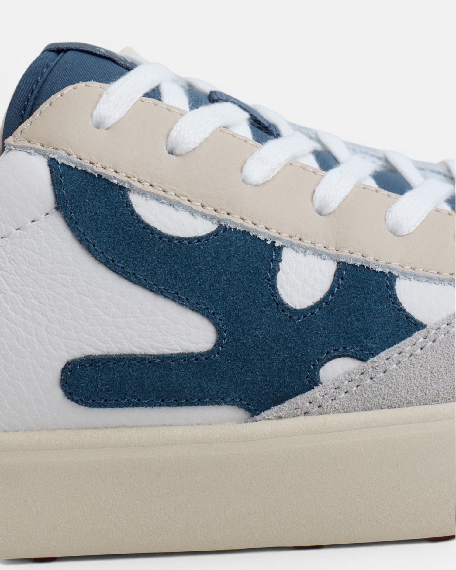 Zapatilla retro classy09 serraje - Silbon - Blanco Blanco-3