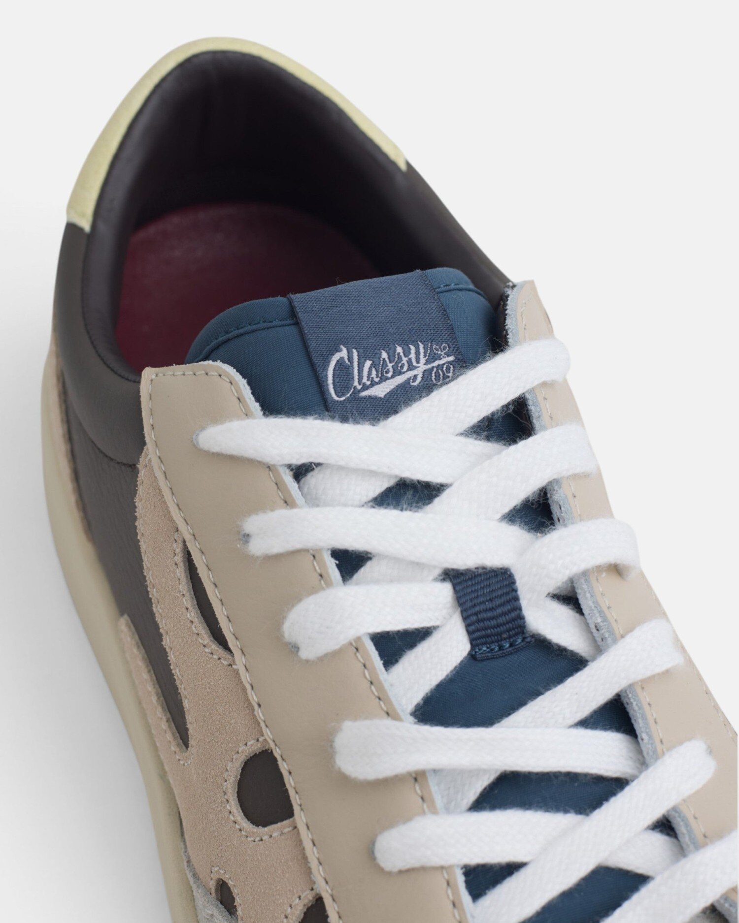 Zapatilla retro classy09 serraje - Silbon - Marrón Marrón-4
