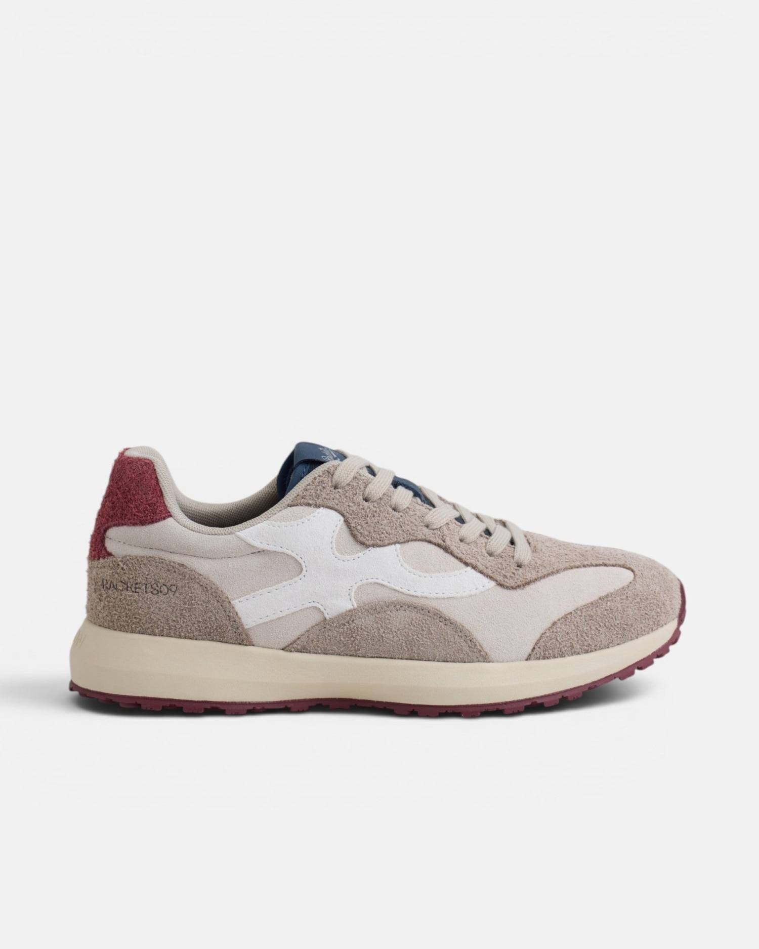 Zapatilla retro rackets09 serraje - Silbon - Marrón Marrón-1