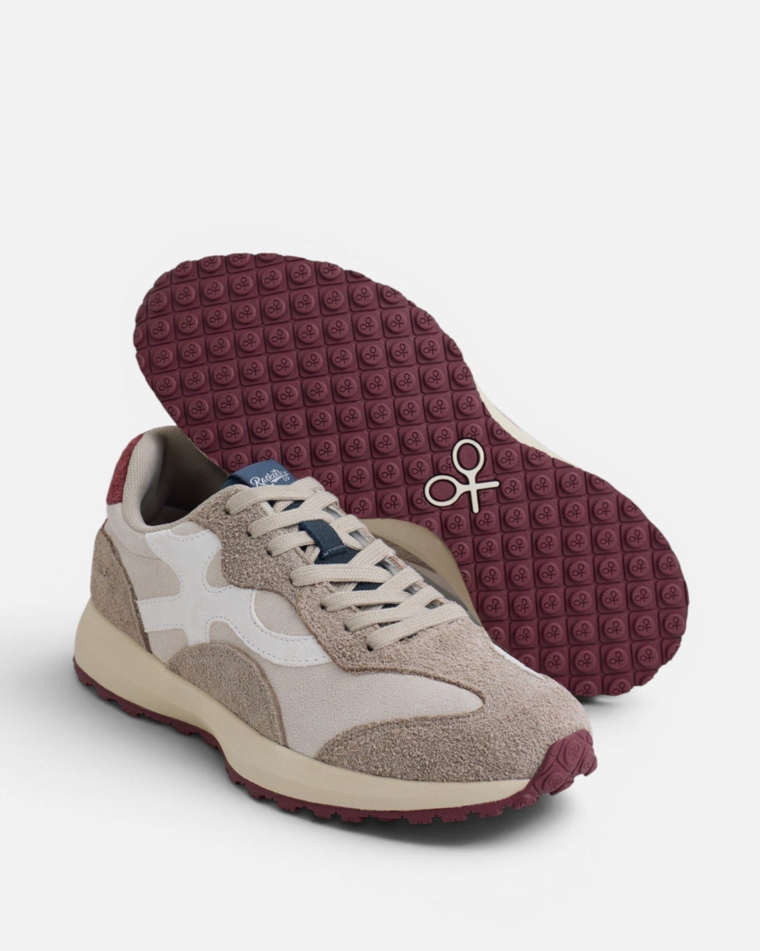 Zapatilla retro rackets09 serraje - Silbon - Marrón Marrón-5